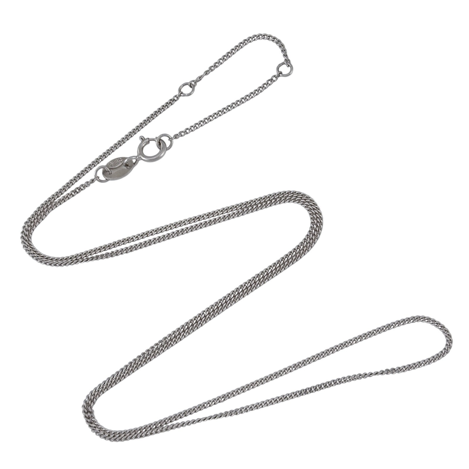 Vintage Sterling Silver 925 Curb Link Chain Necklace 15.5″, 16.5″, 17.5″