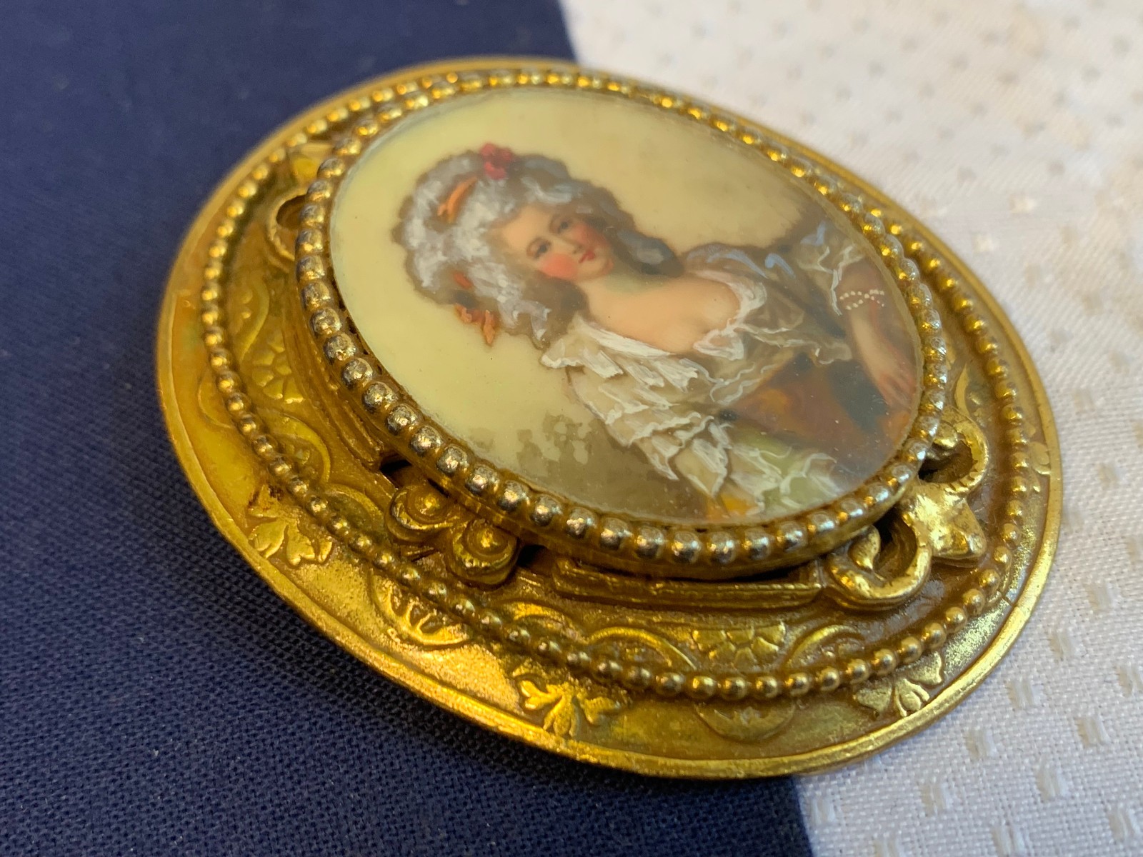 Vtg Original by Robert Pin / Pendant Combo Costume Jewelry Portrait Brooch