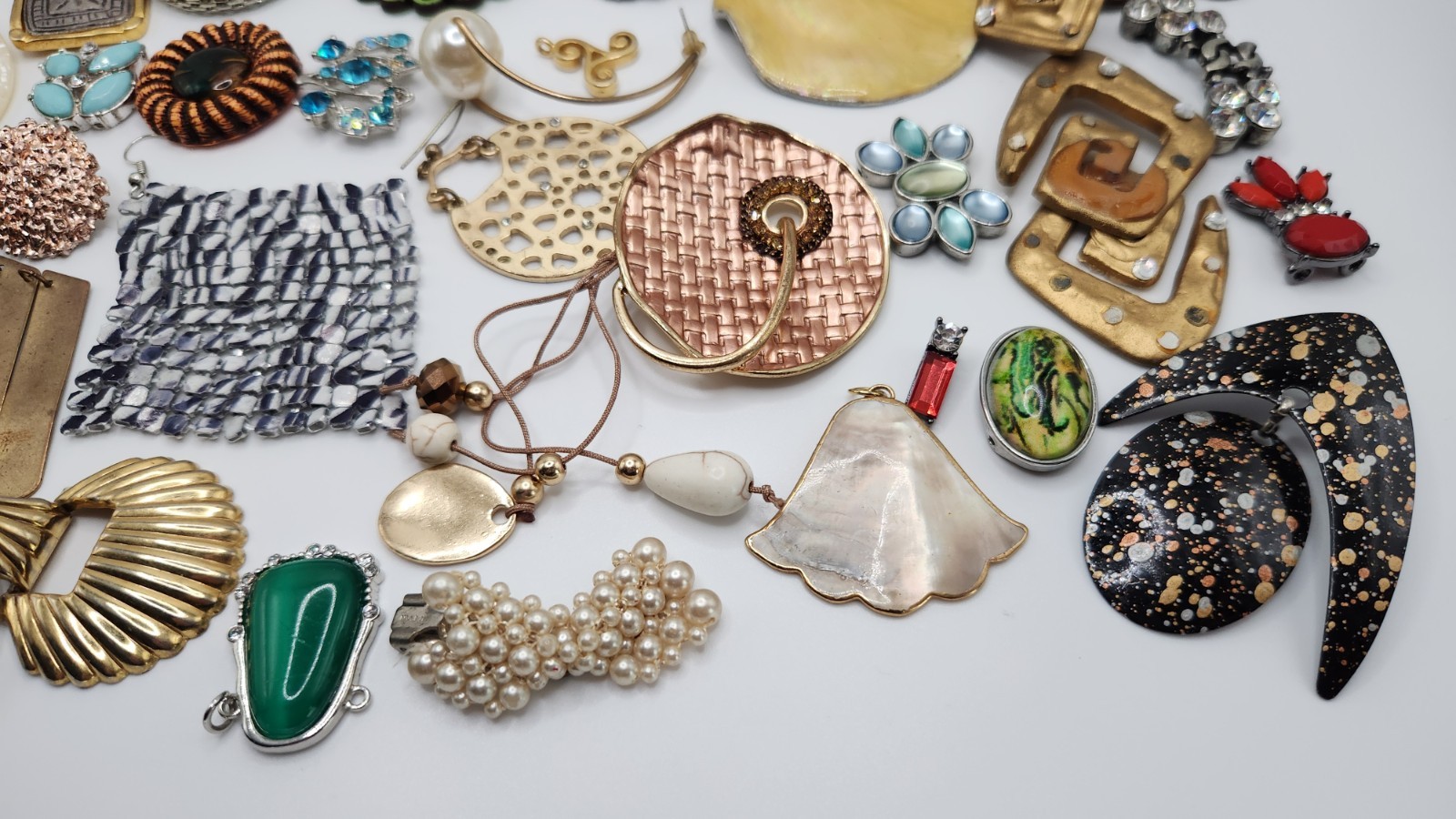 Craft Jewelry Pieces Junk Drawer 35 Different Pieces