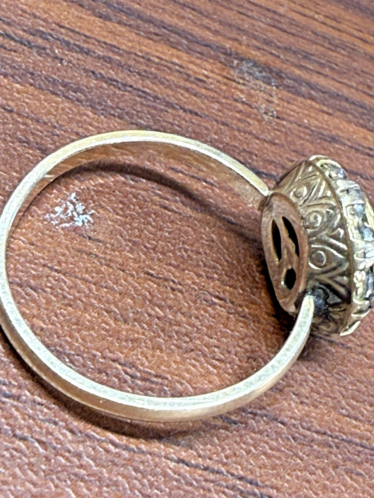 Victorian Gold-Filled Clark & Coombs Daughters of Rebekah Fraternal Ring Antique