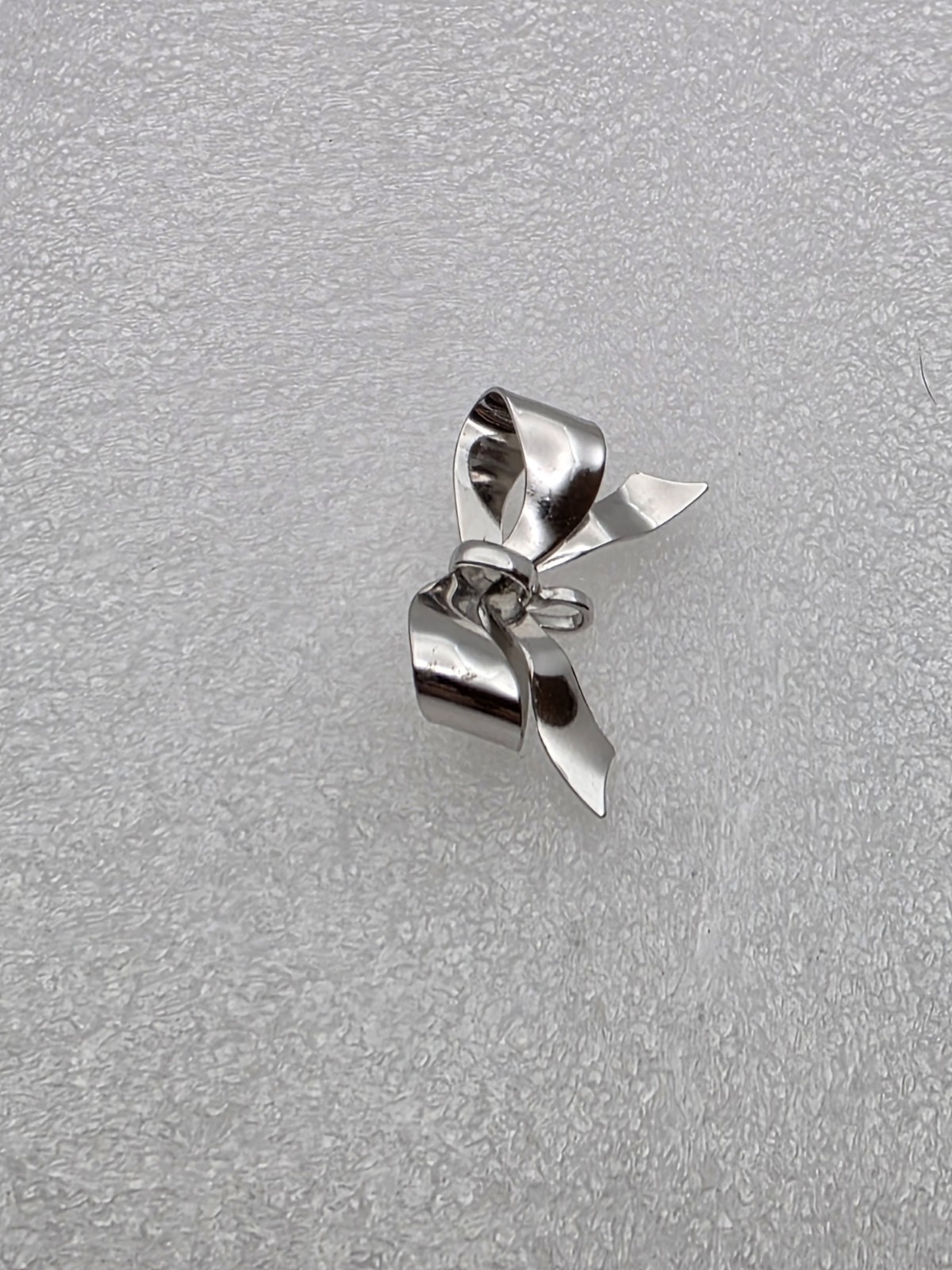 Carl Art Inc Sterling Silver Ribbon Bow Brooch/Pin Charm Holder