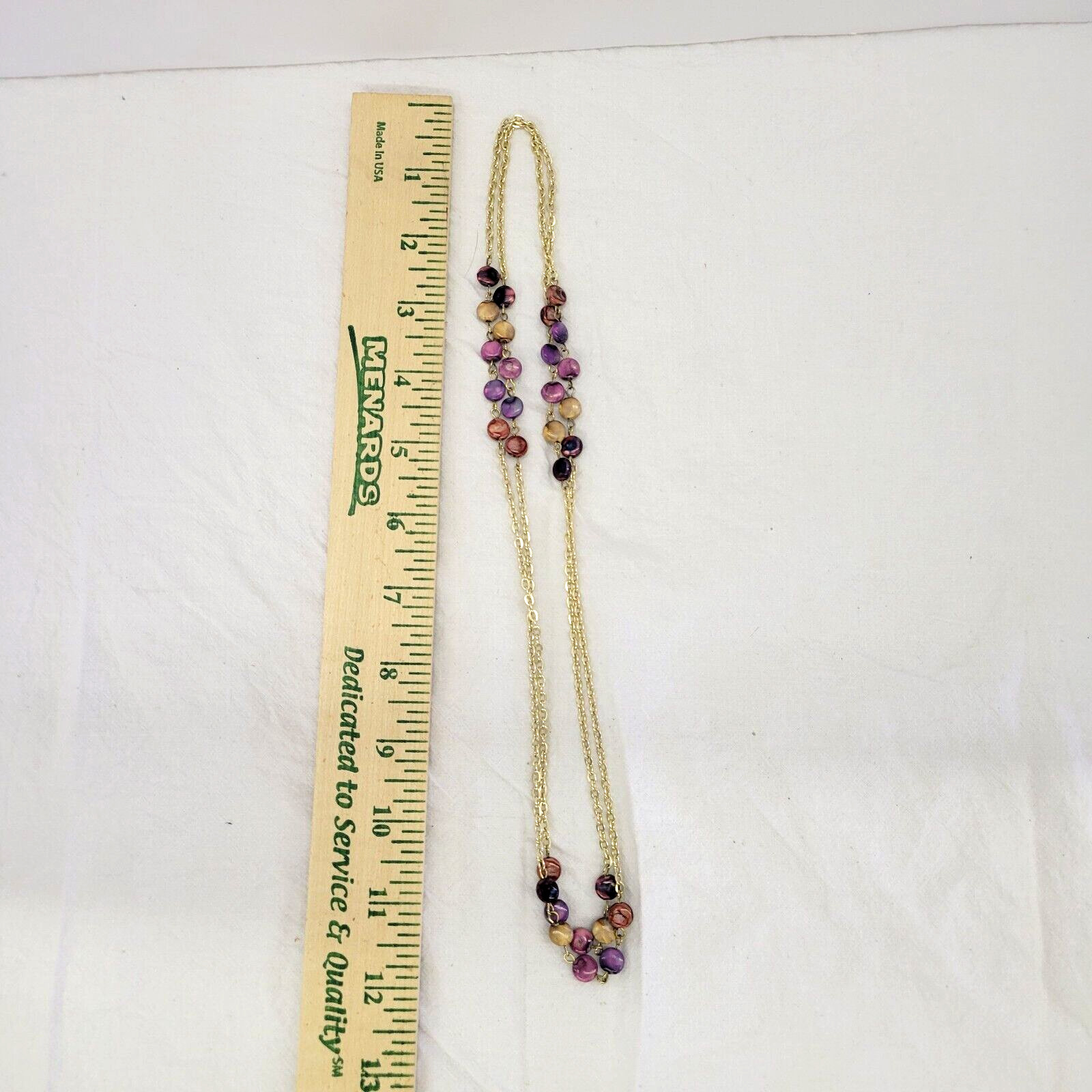 Vintage Bead Necklace – Women – 19″ – Multicolor