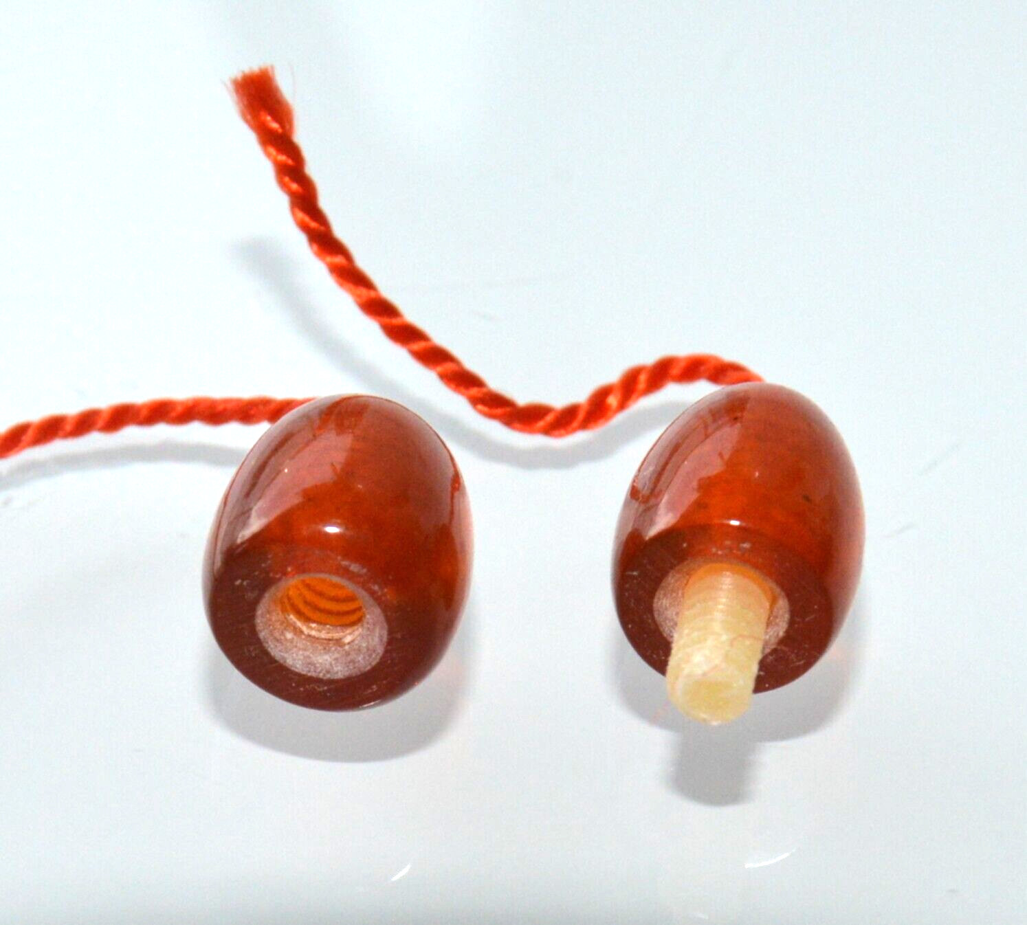✅1970y RUSSIAN SOVIET BALTIC SEA AMBER TWIST CLASP NECKLACE 老琥珀 BEADS STONE ROCK