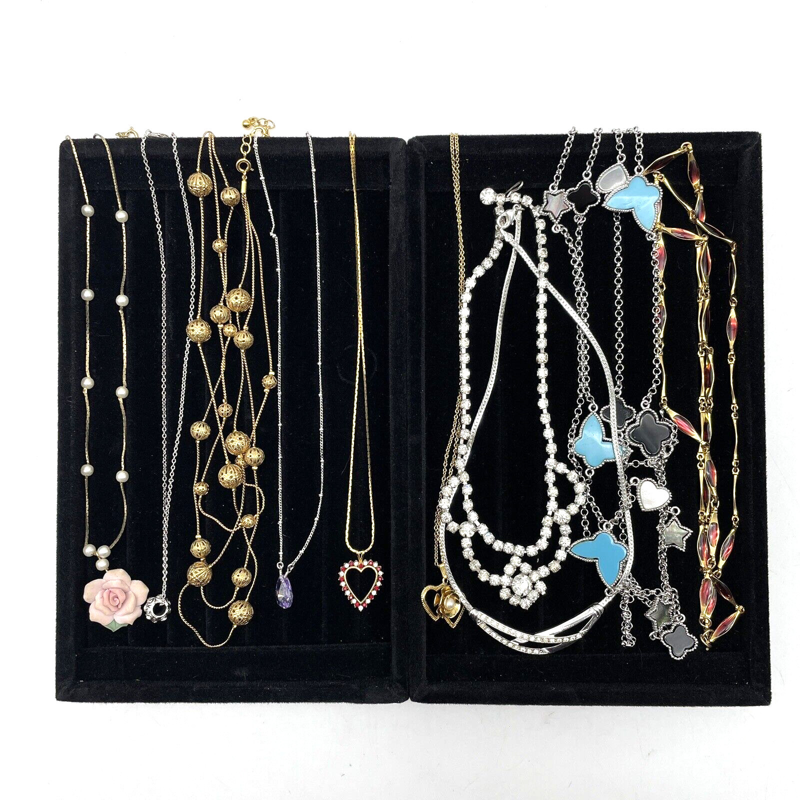 Lot of 10 Vintage Stunning Mixed Style Avon Monet & Unbranded Costume Necklaces