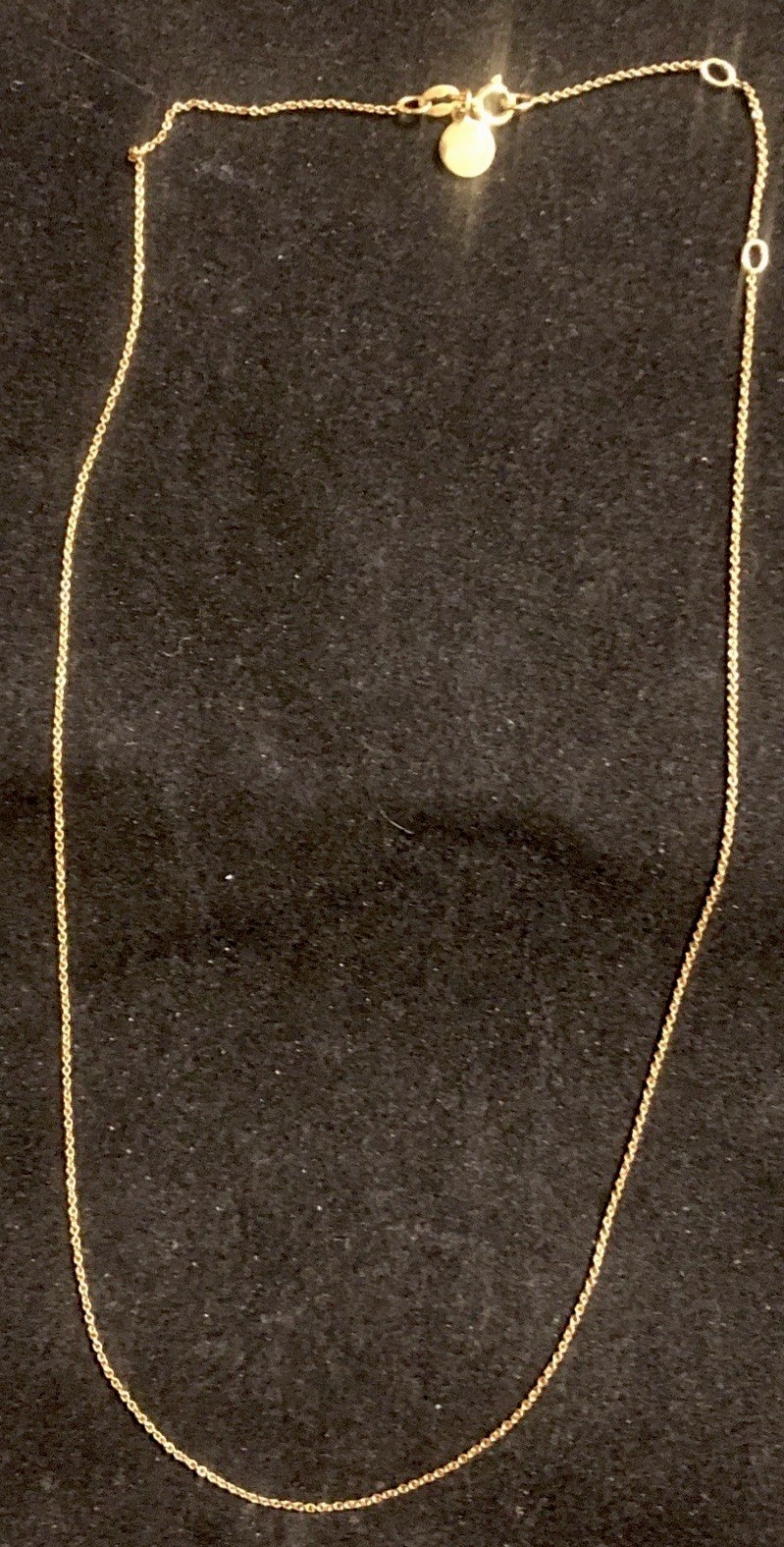 Vintage Signed Stella & Dot Gold Over Sterling925 Dainty Chain Link Necklace