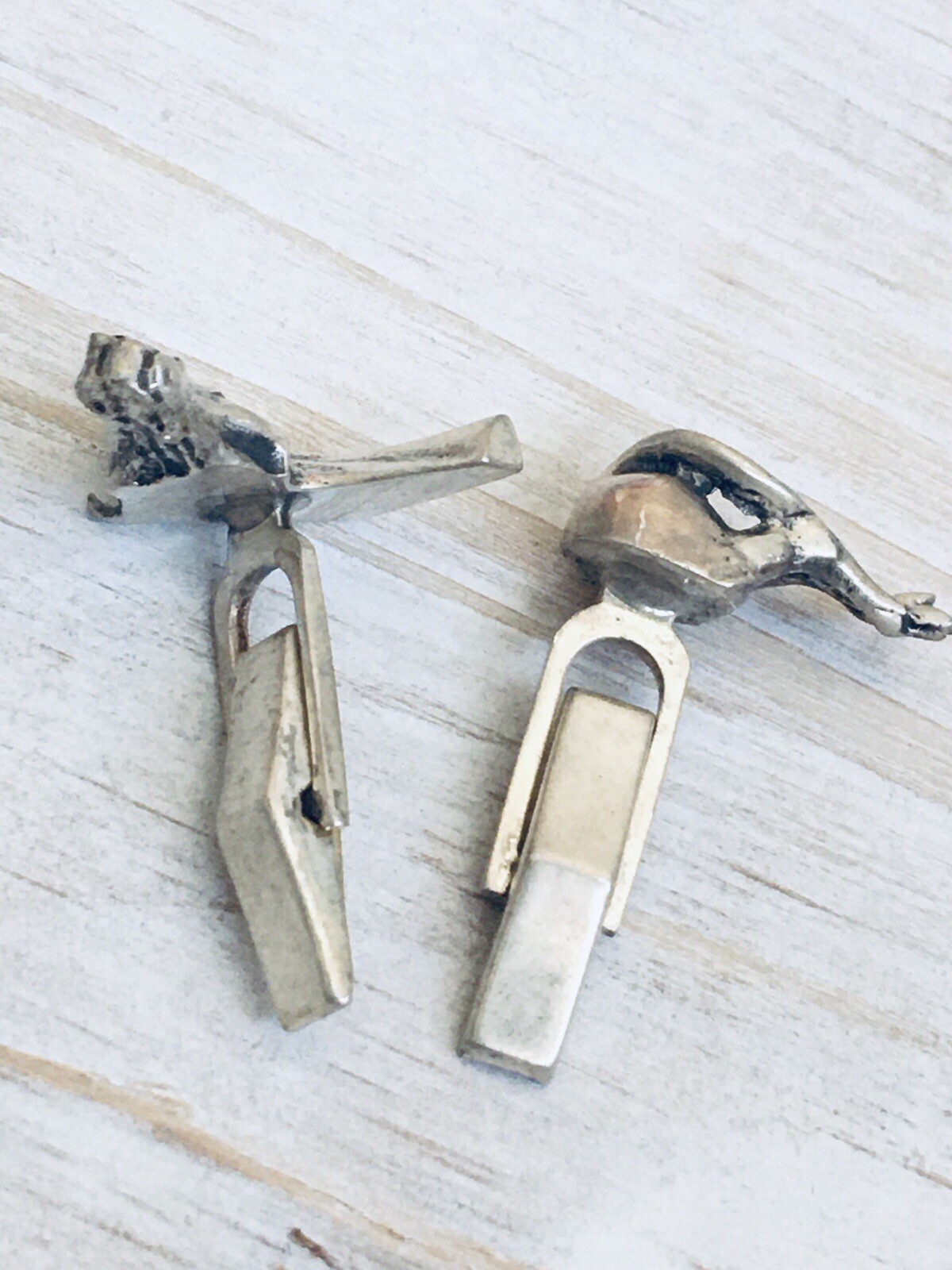 Horse Head & Tail Cufflinks 925 STERLING Silver Western Unique VTG Father’s Gift