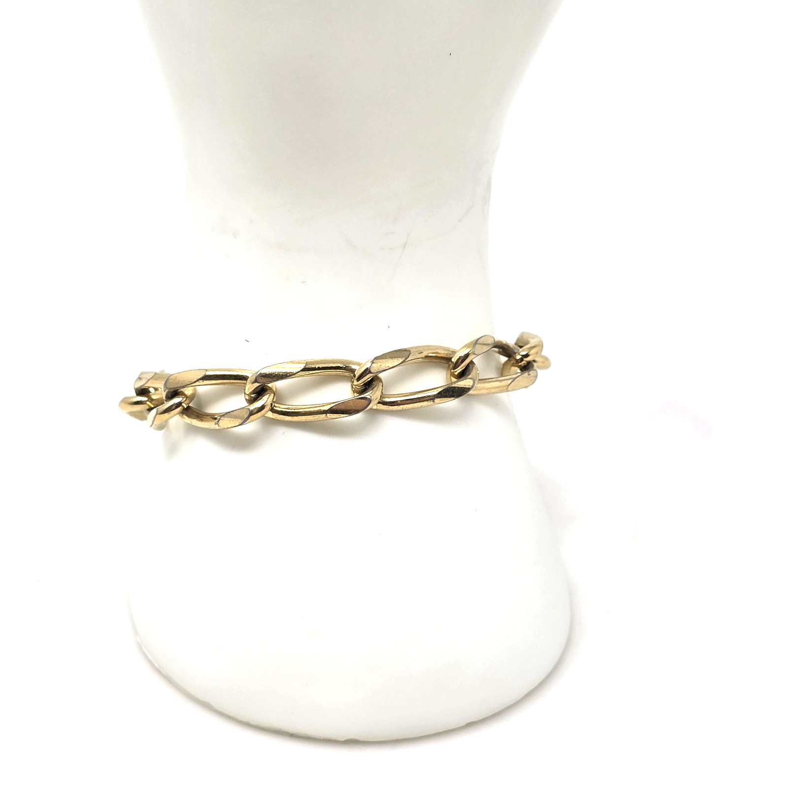 Vintage SPEIDEL Gold Tone Oval Link Bracelet Sister Clasp 7″