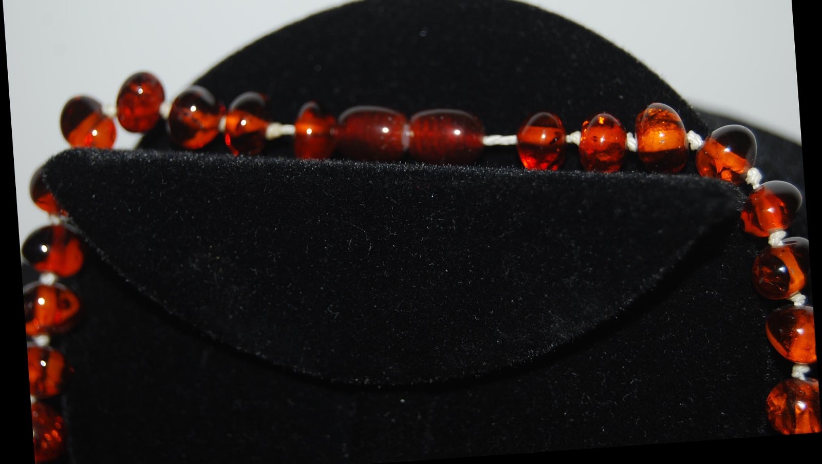 Vintage Genuine Beautiful Every Day Baltic Amber Choker Necklace 17” (2)