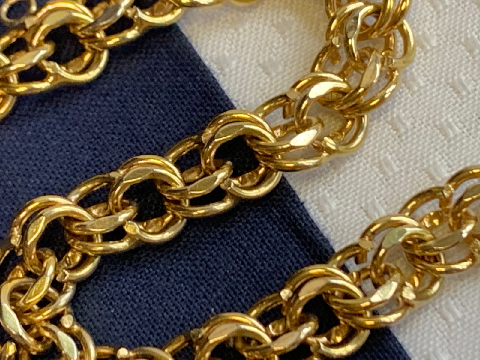 Vtg 1/20 12K Gold Filled BA Ballou Co Charm Bracelet 13.93g Jewelry 7.5″ Chain