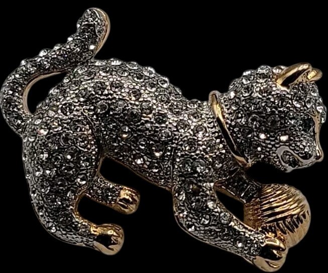 Cat Jewerly Lot 4 Kitty Pins Brooches Bracelet Sterling Silver Necklace