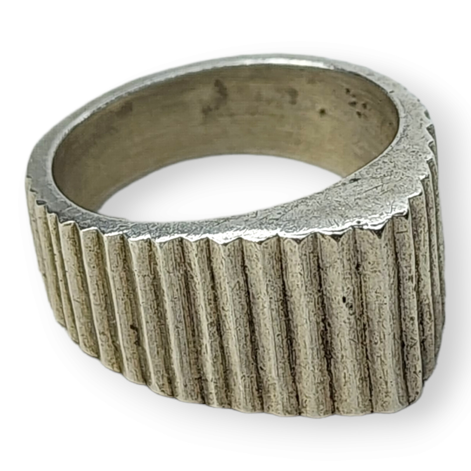 Vintage Sterling Silver 925 Chunky Stair Step Ring Size 8.25