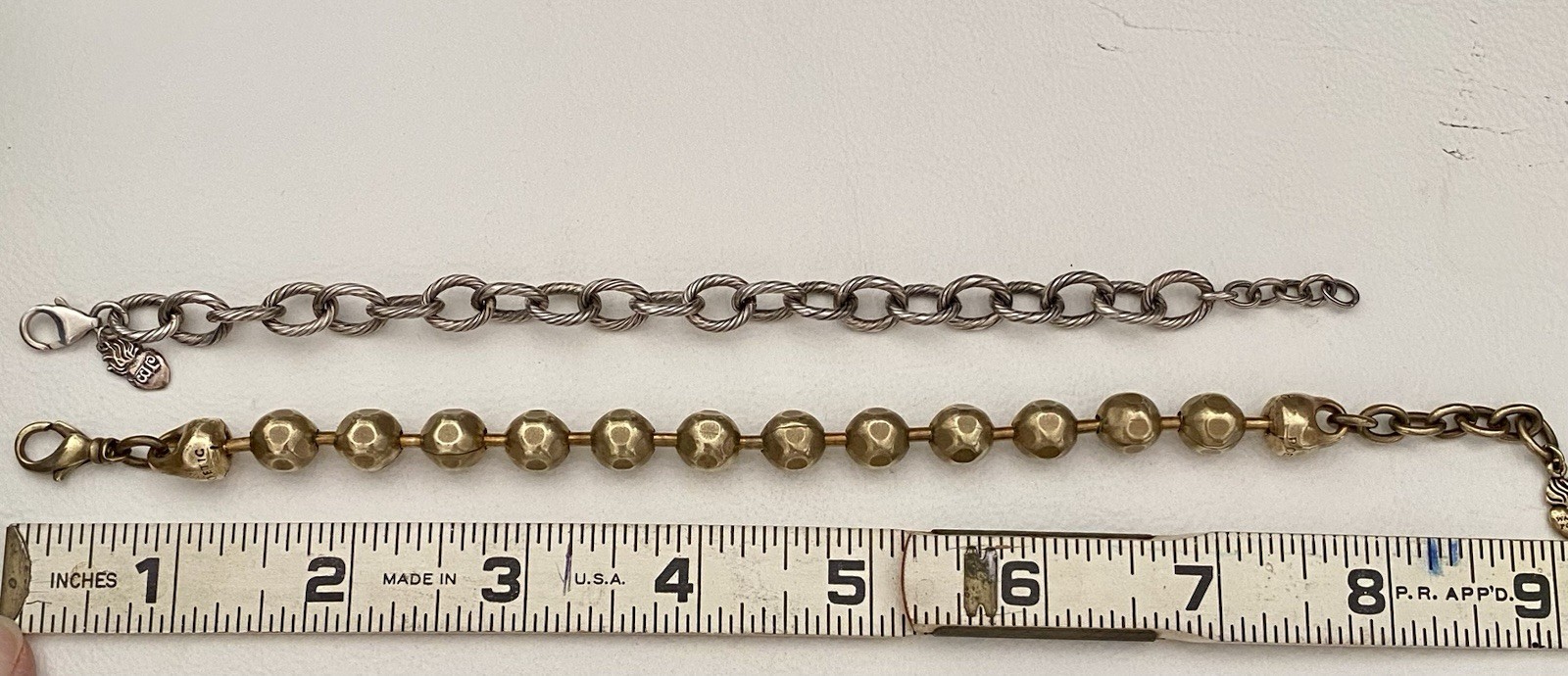 Vintage Waxing Poetic Sterling Silver/Brass Charms Heart Love