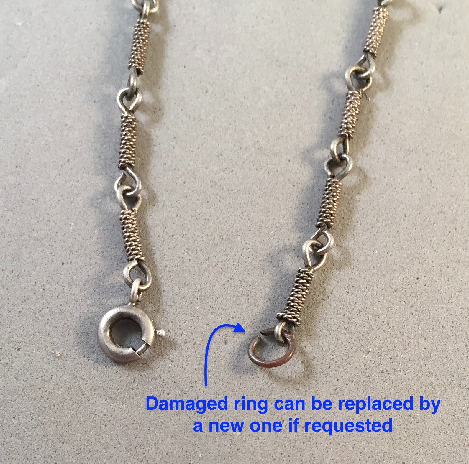 VINTAGE Silver CHARM BRACELET Wrapped Bar Light Link Starter 7″ Estate VB11