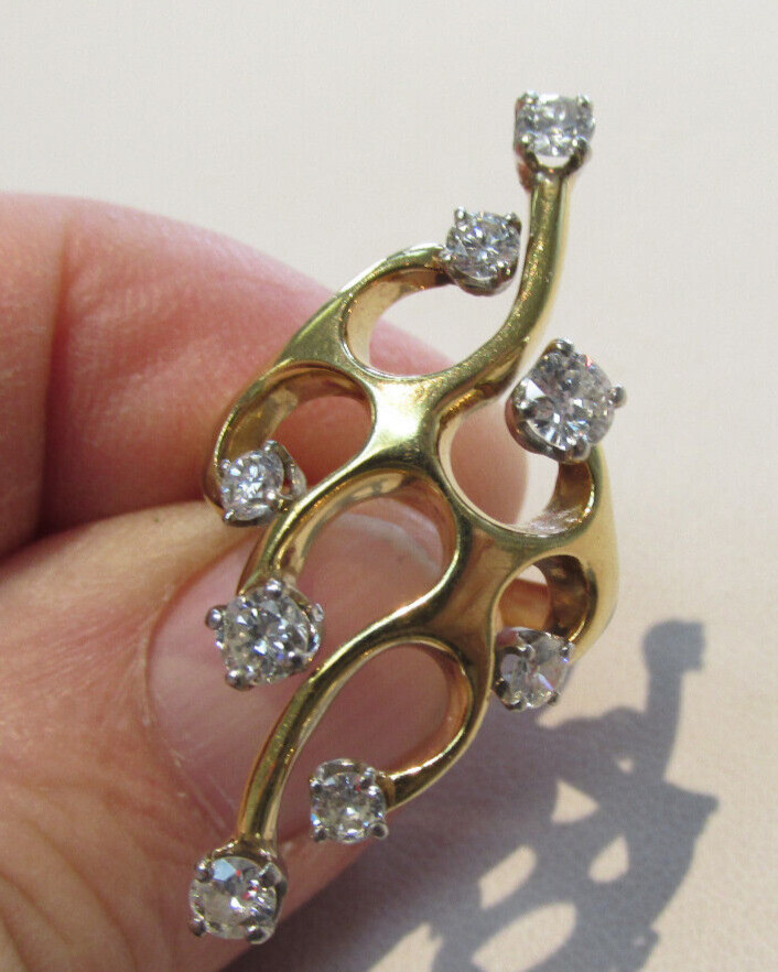 Stunning 1.15 ctw Estate Diamond Ring Size 5.5 in Real Solid 18k Gold MAKE OFFER