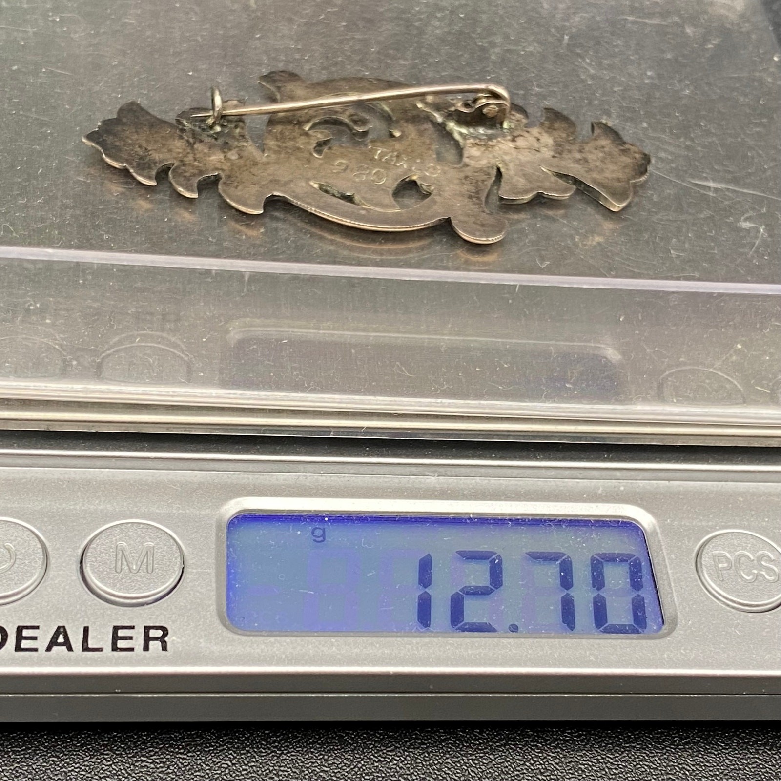 Vintage Mexico Taxco 980 Sterling Silver Pin Brooch