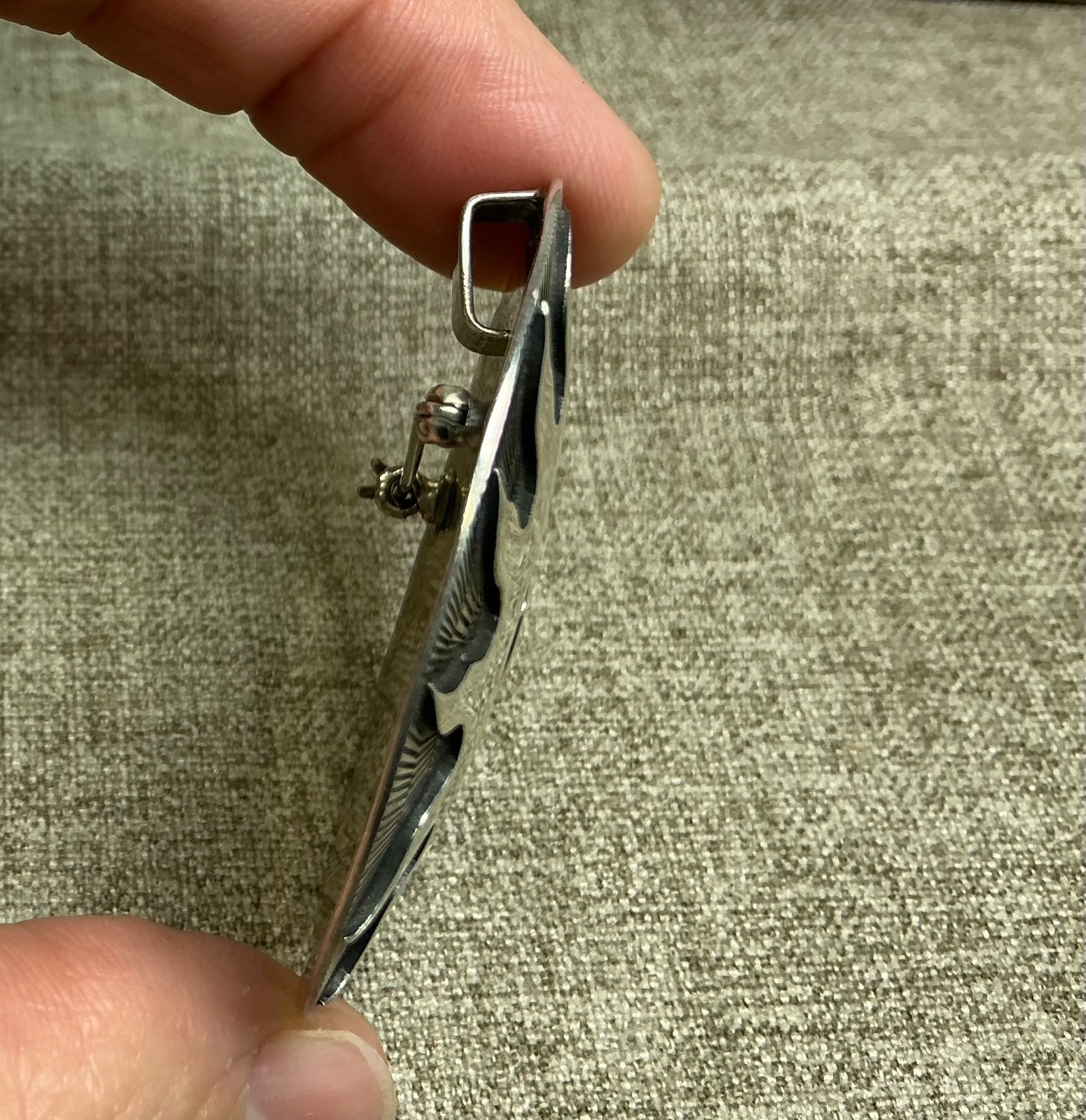 Sterling Silver Convertible pin/ pendent & Sterling Cuff bracelet, 49 Grams