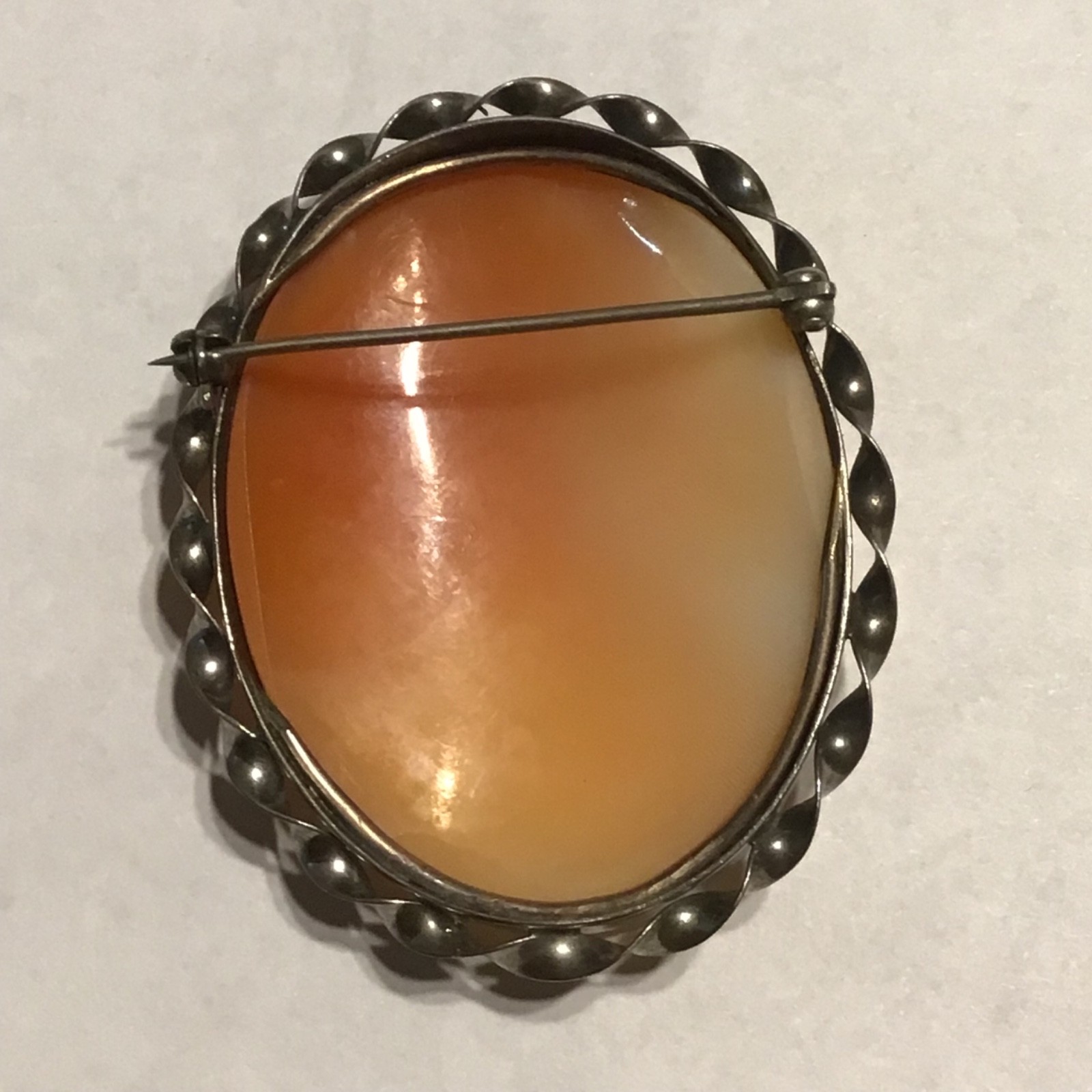 Vtg Cameo Sterling Three Graces Muses Brooch Pin Filigree Rare