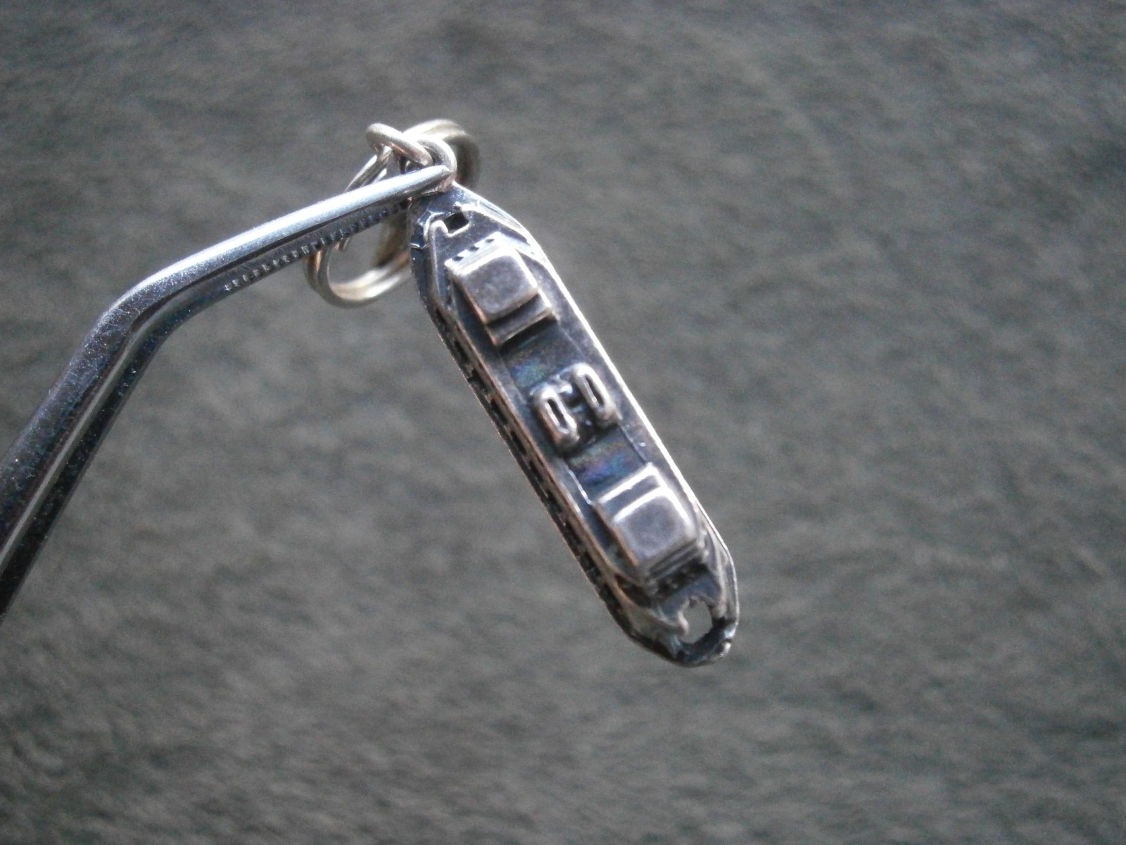 Cape May NJ Cruise Ship Ferry Vintage Sterling Silver Bracelet Charm Pendant 4g