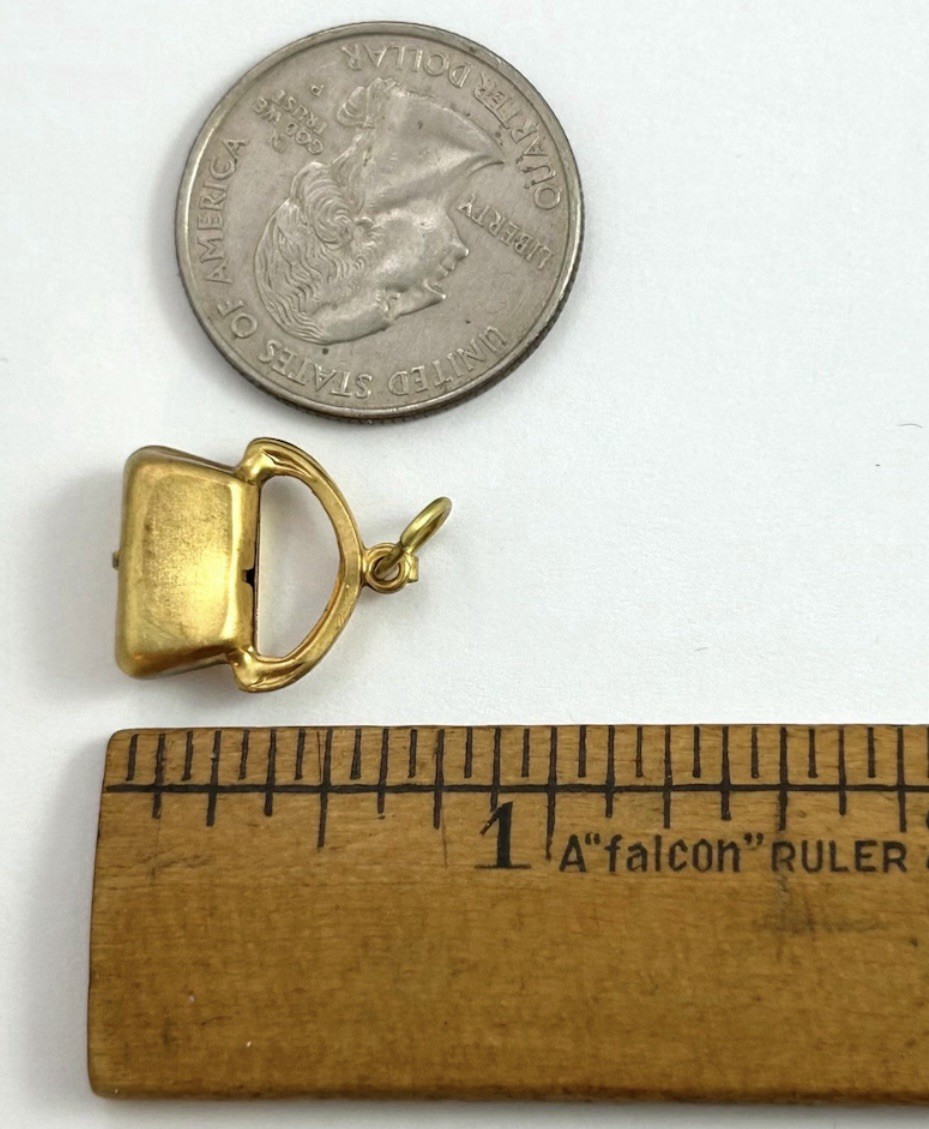Vintage Charm Pendant Brass Purse Charm Vintage Jewelry Charm For Women Gift