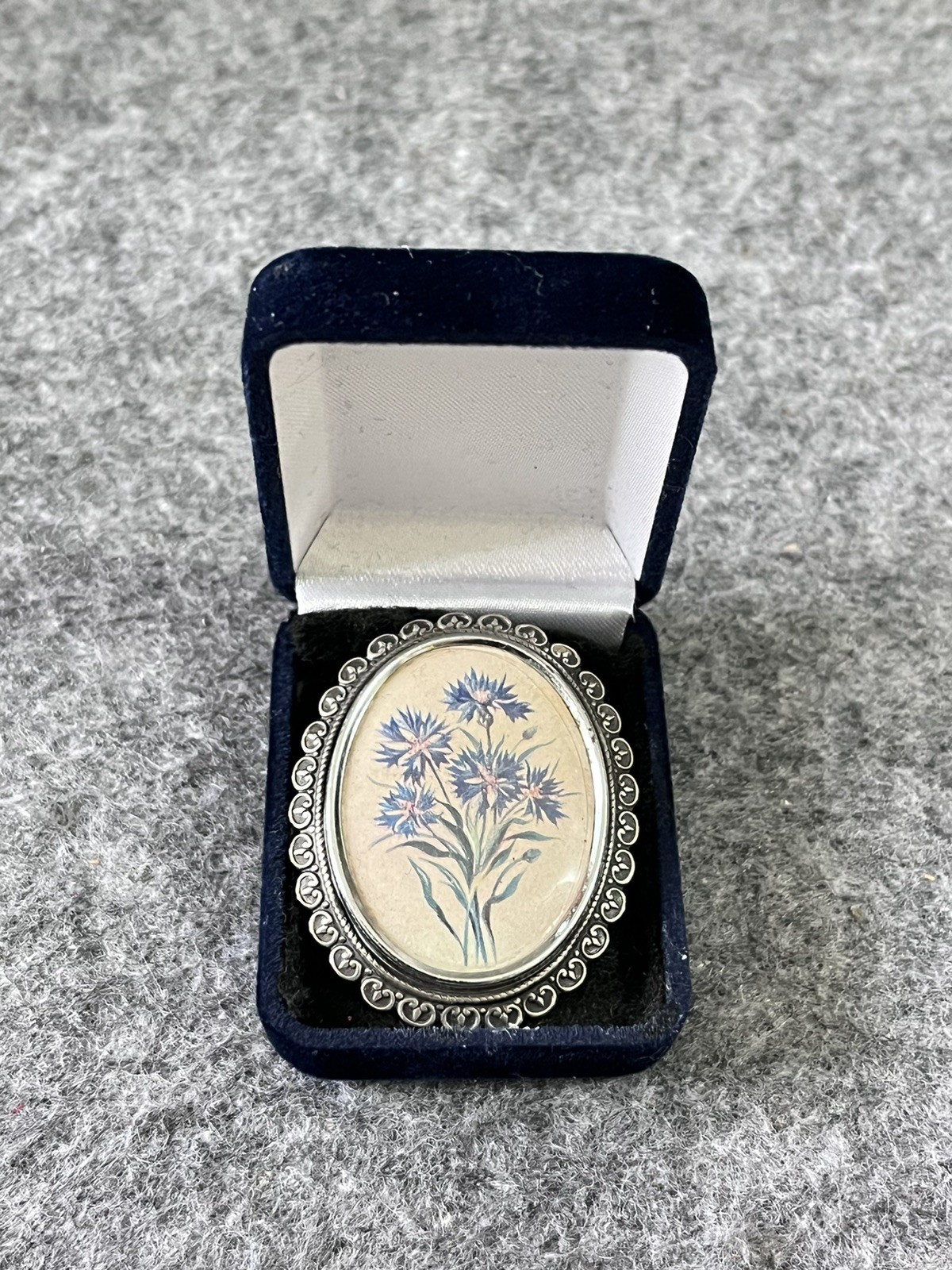 Vtg Antique 1930’s-50’s (TLM)Thomas L Mott Silver Floral Brooch England