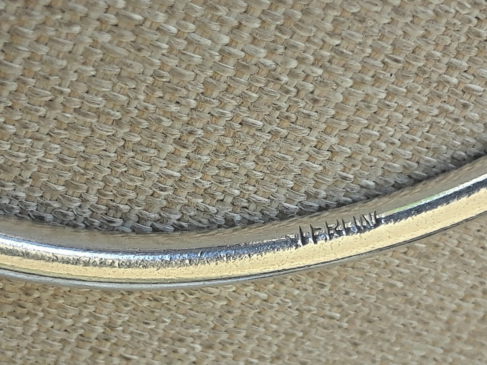 Lot of 2 Vintage Twisted Ends 925 Sterling Silver West Indian Bangles 7.75″ +-