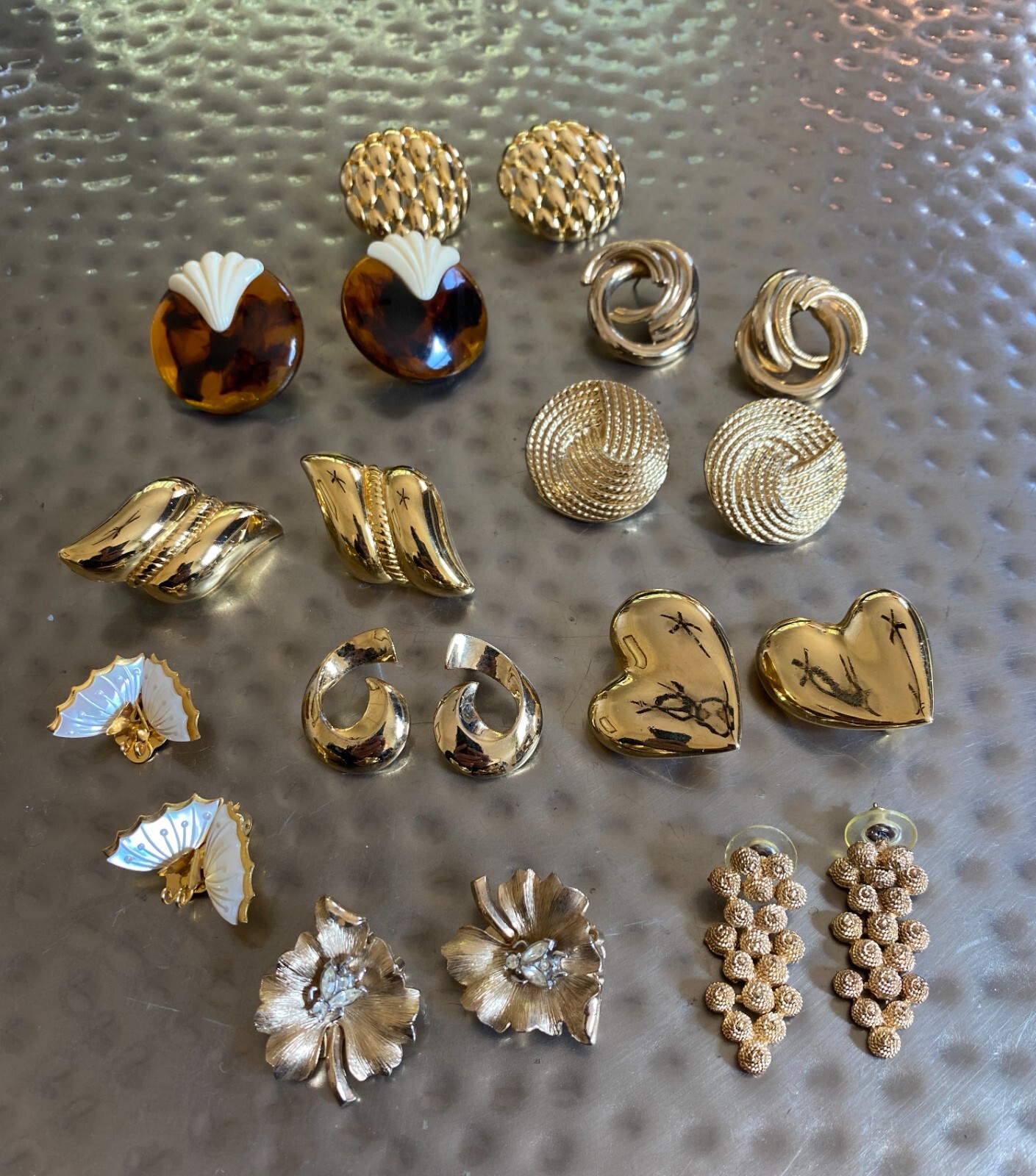 Collection of 60’s, 70’s & 80’s Collectible Vintage Earrings (Trifari, Lucite)