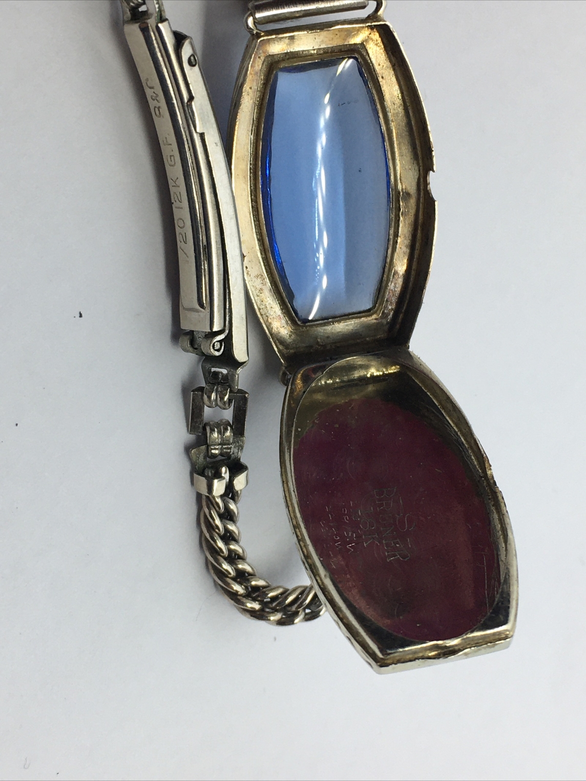 18k Antique VOGUE Swiss Ladies Watch, 18k Karat solid White gold Case 16j Runs