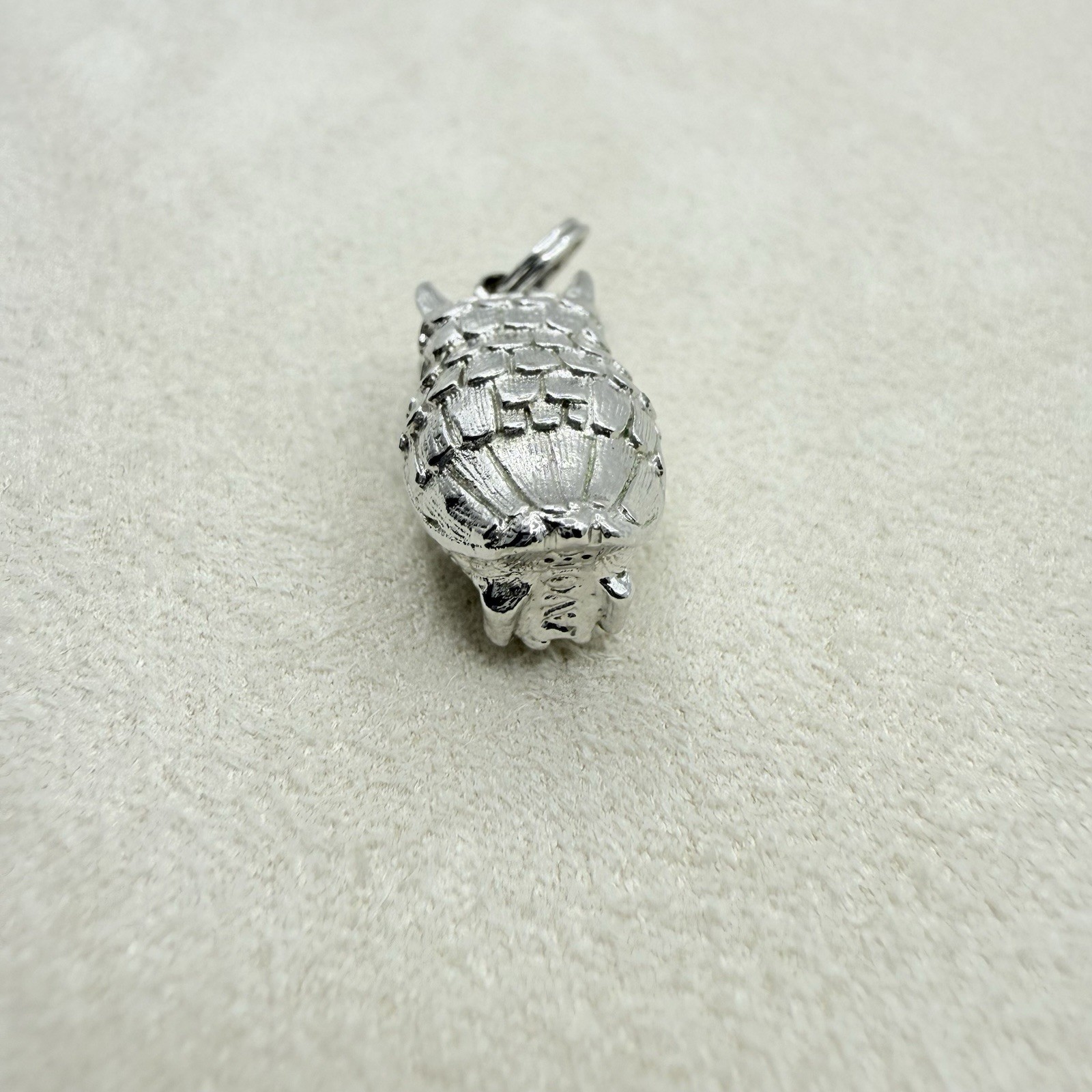 Vintage Silver Tone Owl Animal Dangle Drop Charm Pendant Jewelry Accessory