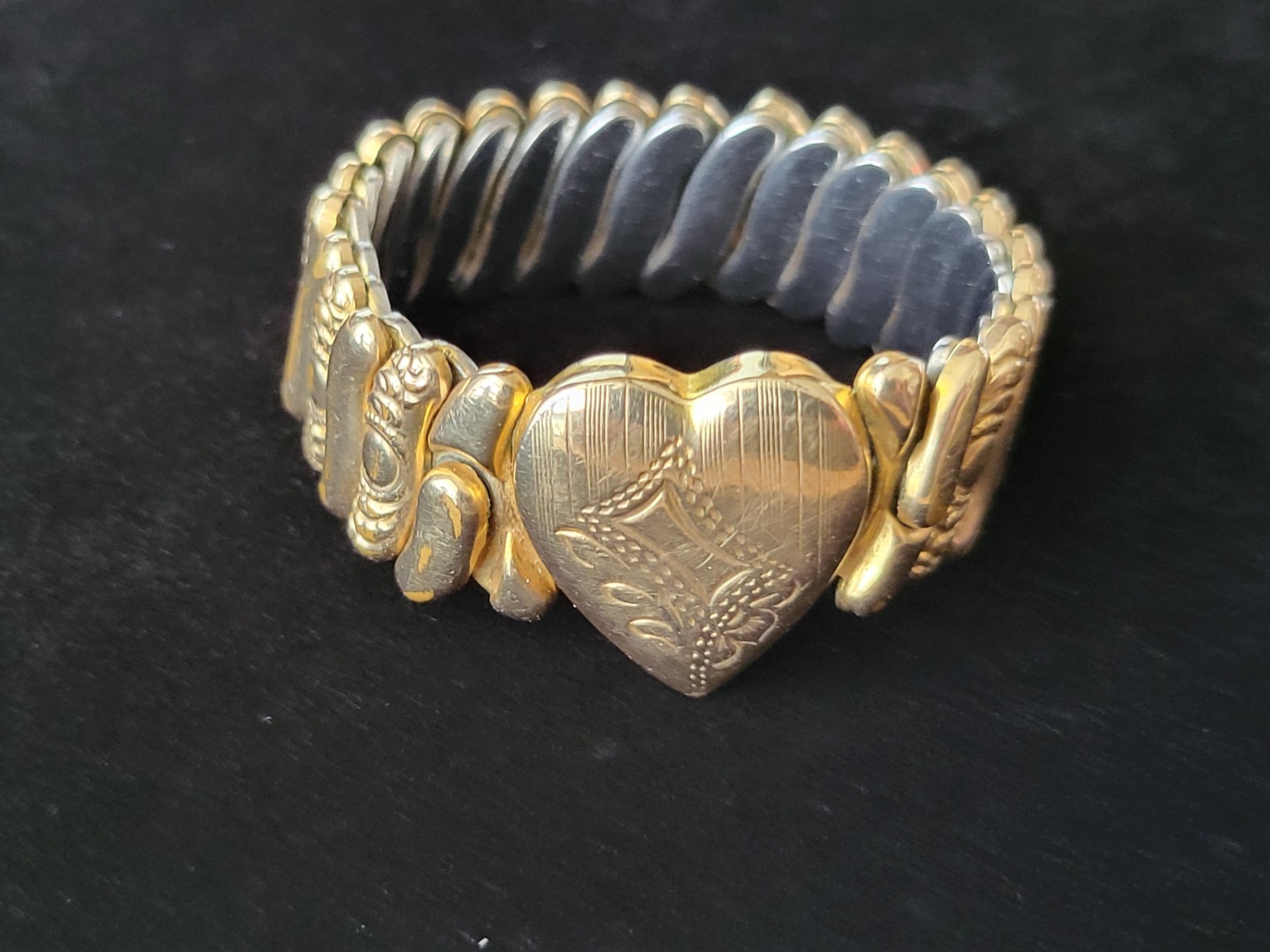 Vintage Hall of Providence 12K GF SWEETHEART EXPANDING BRACELET