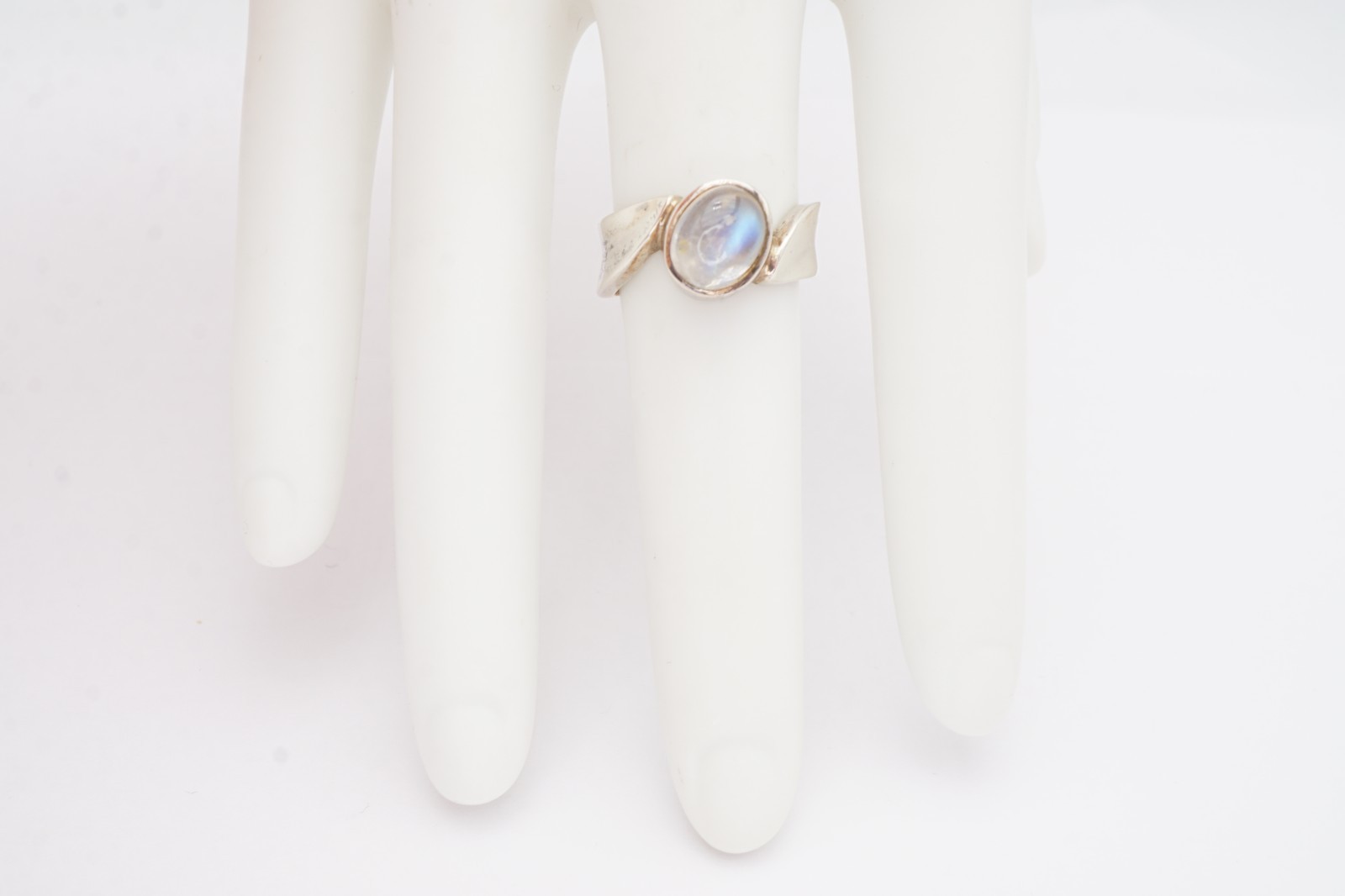 Vintage Sterling Silver 925 Clear Stone Ring Size 5.75