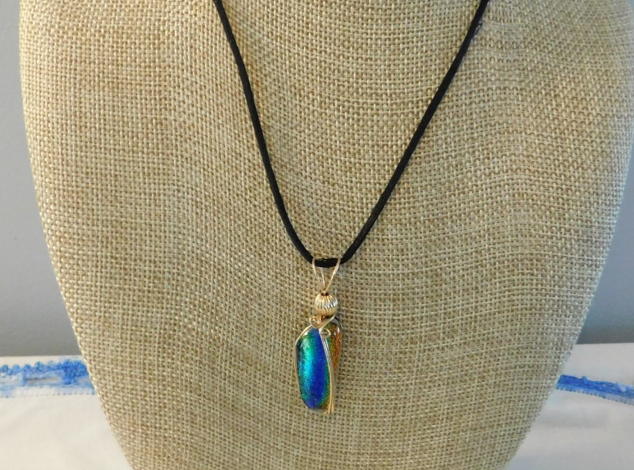 Pendant Necklaces LOT of Six Murano Art Glass Danbury Mint Jade Crystal Amethyst
