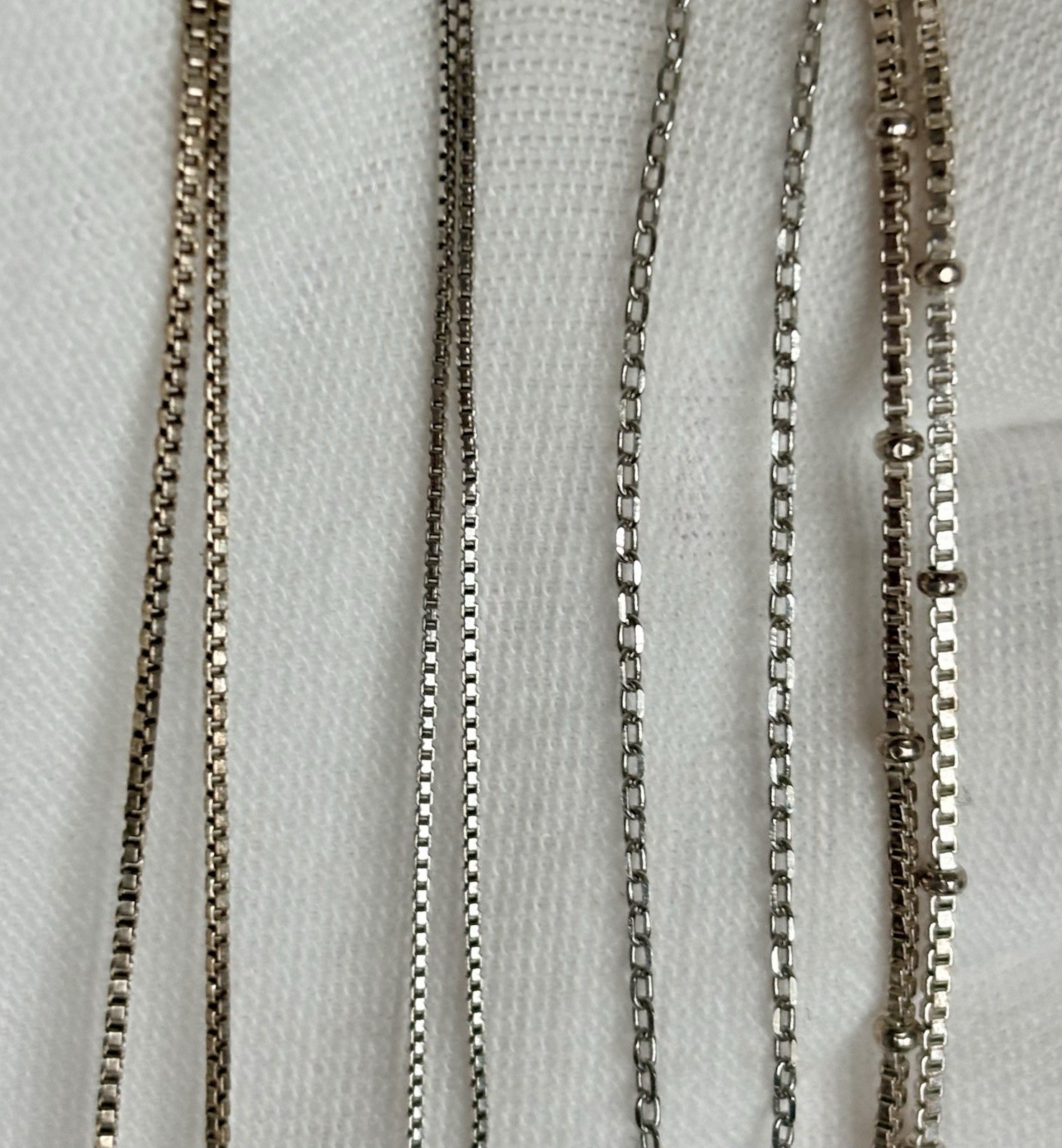 925 Sterling Silver Floral Opal Eternity Pendant Charms Chain Necklace Lot Of 4