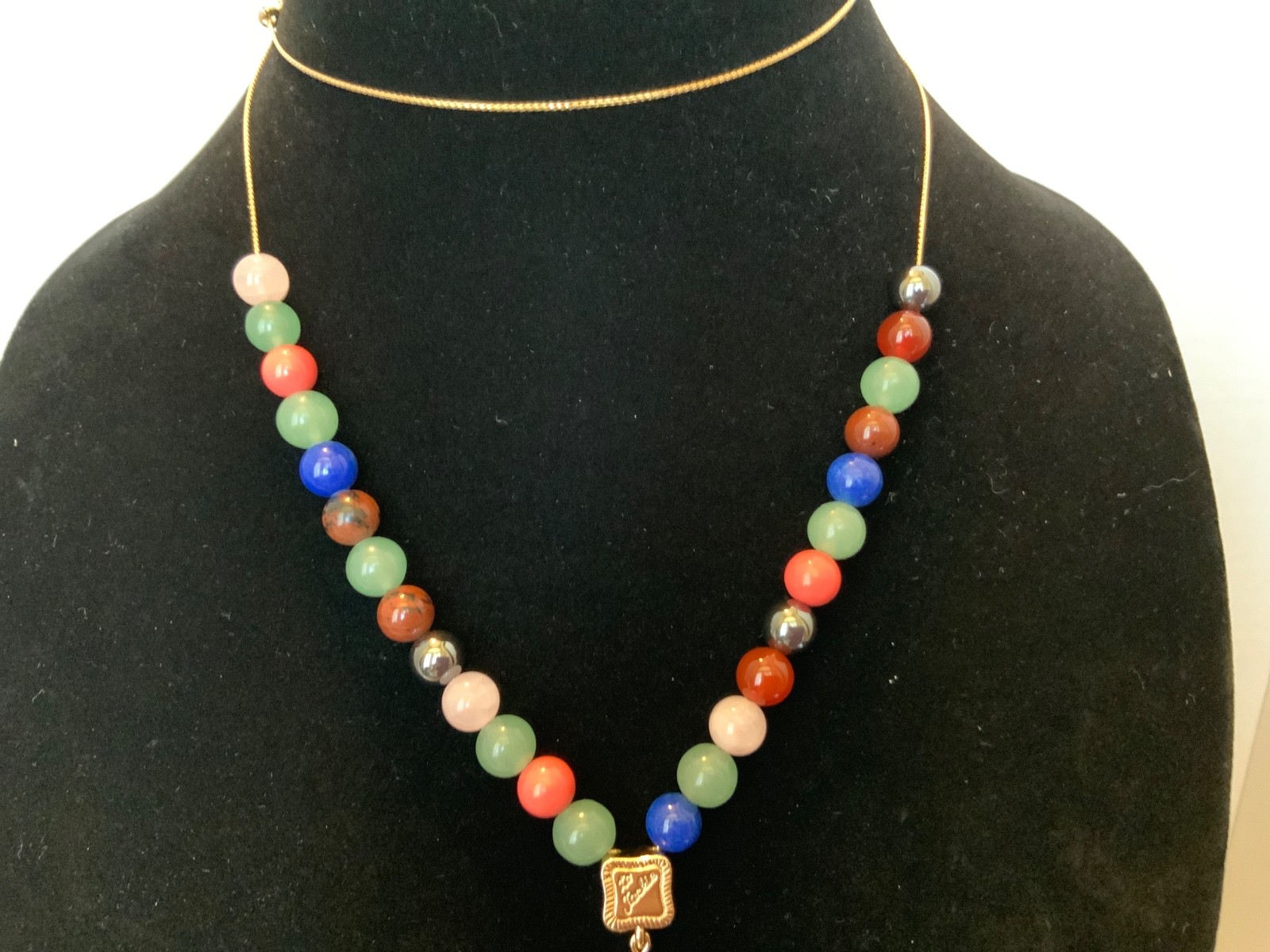 RARE VTG CAMROSE KROSS JBK Jacqueline Kennedy Greek Worry Bead Necklace NIB