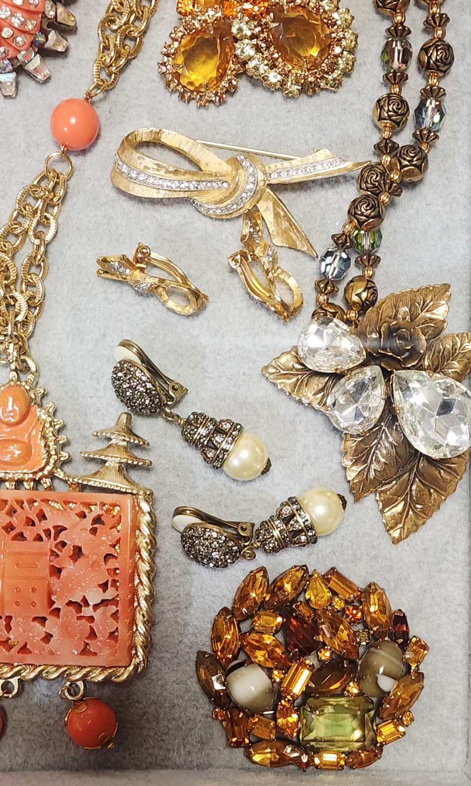 VtgJewelry Lot 20pc Juliana DeNicola Delizza Elster Bijoux MG Cadoro C828