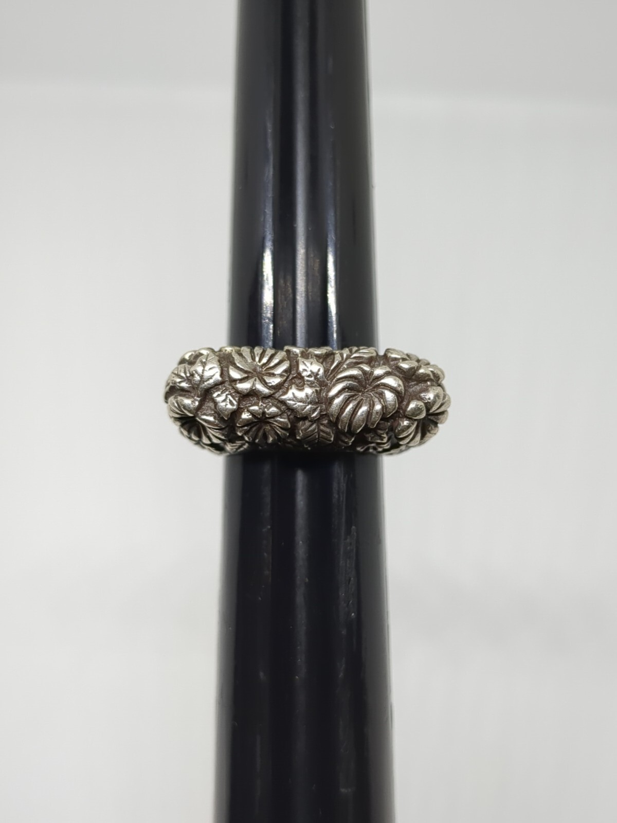 Vintage Dian Malouf DLM Sterling Silver 925 Flower Ring Size 5