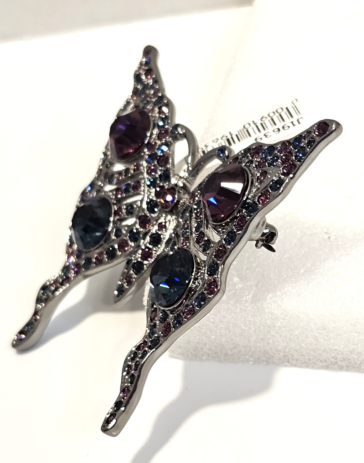 Kenneth Jay Lane butterfly brooch with box QVC new old stock signed KJL