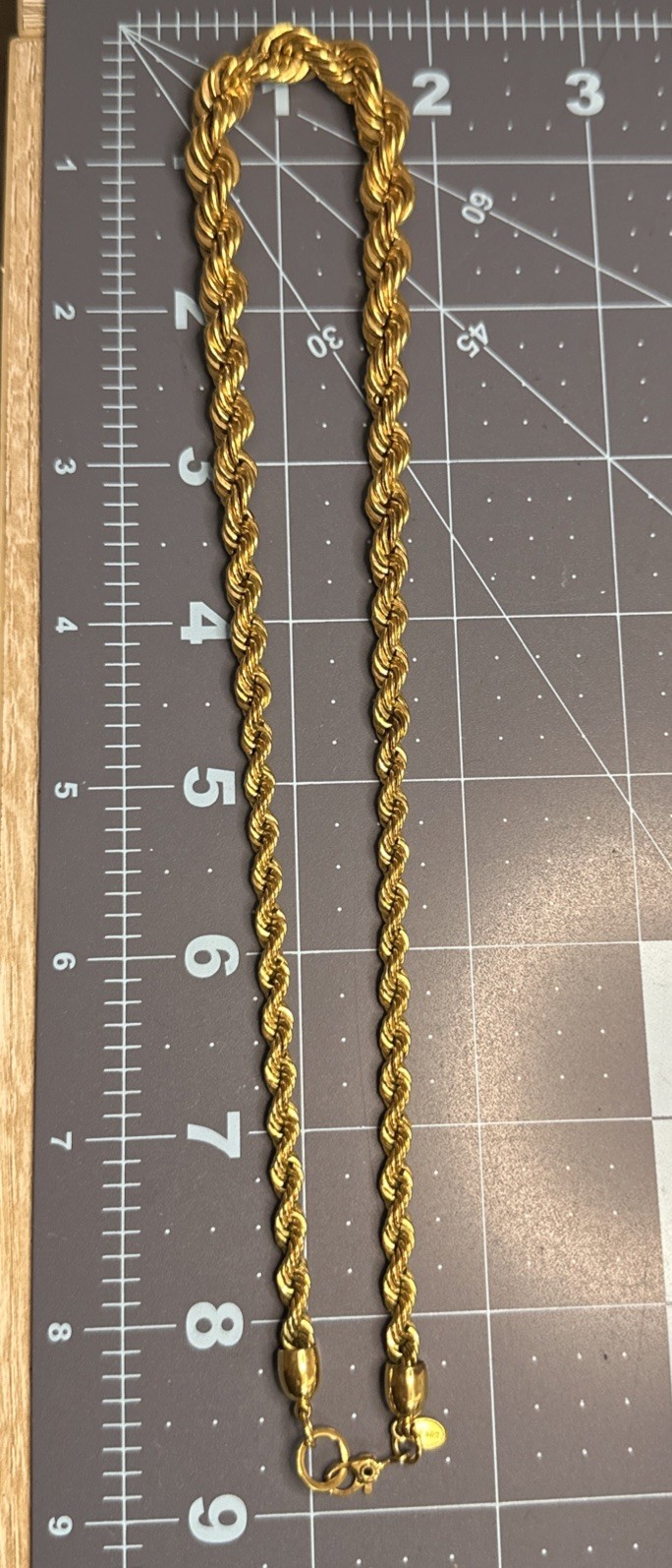 Graduated Rope Necklace Monet Gold Vintage 18in Hearty Work Play Casual Business