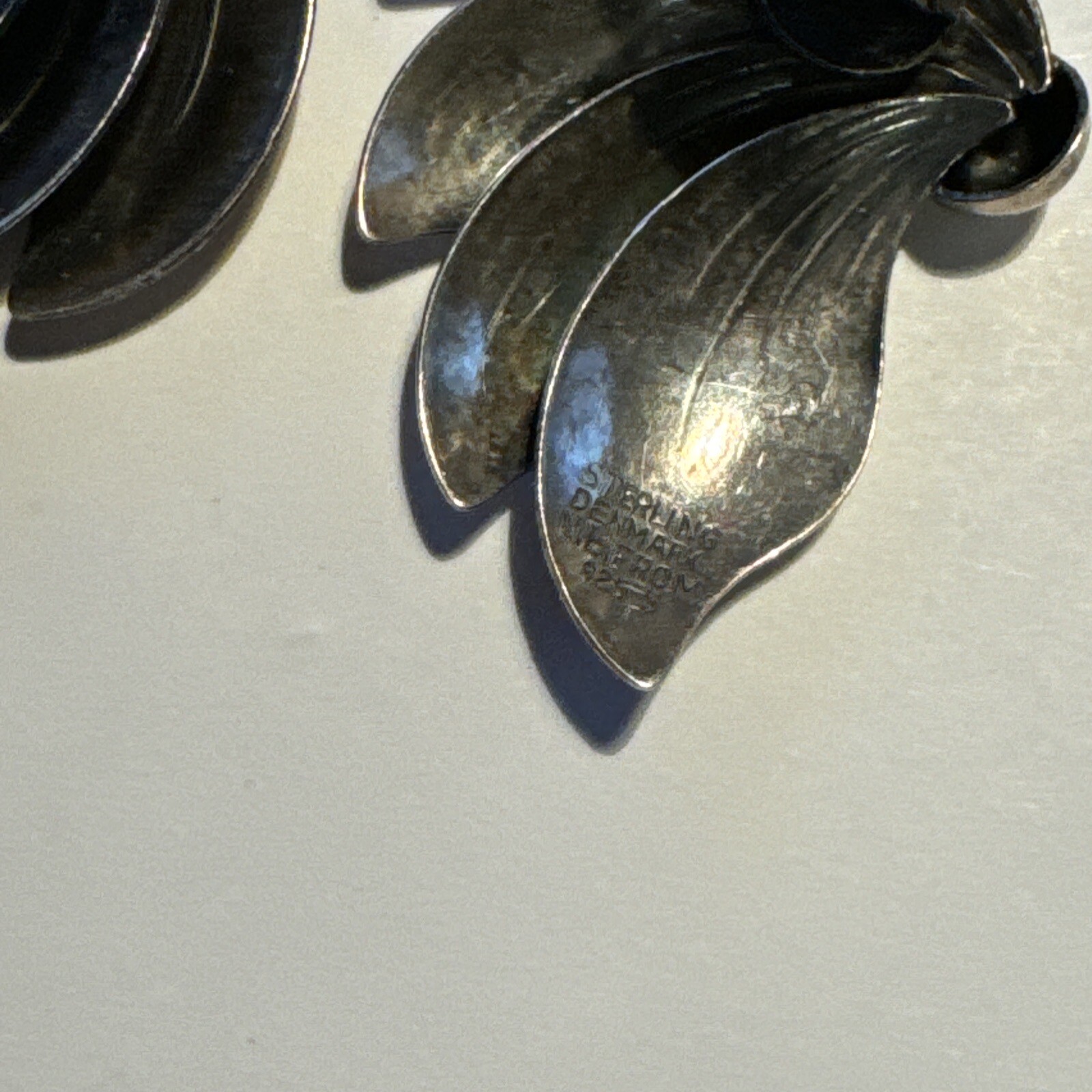 N.E. From (Niels Erik) Denmark Sterling Earrings Vintage Mid Century Modern