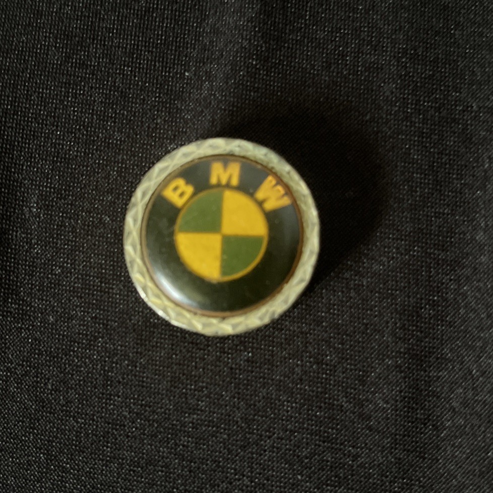 Vtg BMW Circle Pendant Charm 2 Sided 80’s