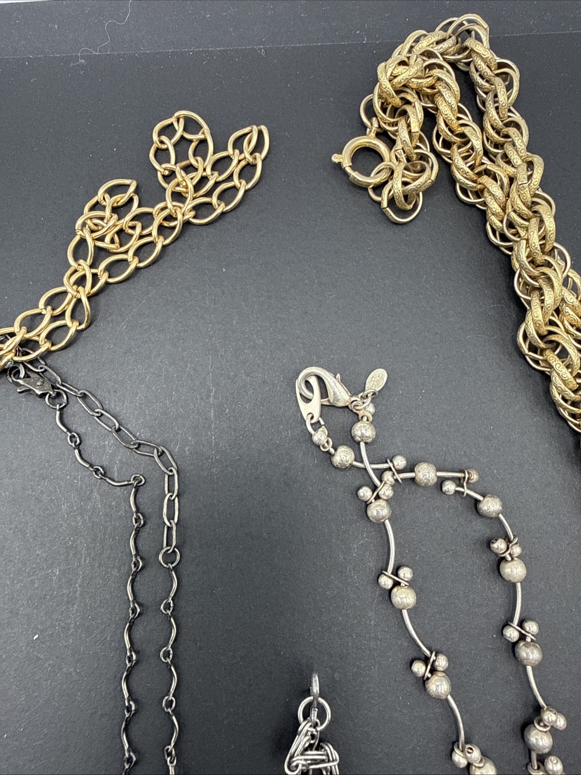 Lot Of 5 Necklaces Vintage To Now – Some Signed LC PD And Austrian Crystal B44