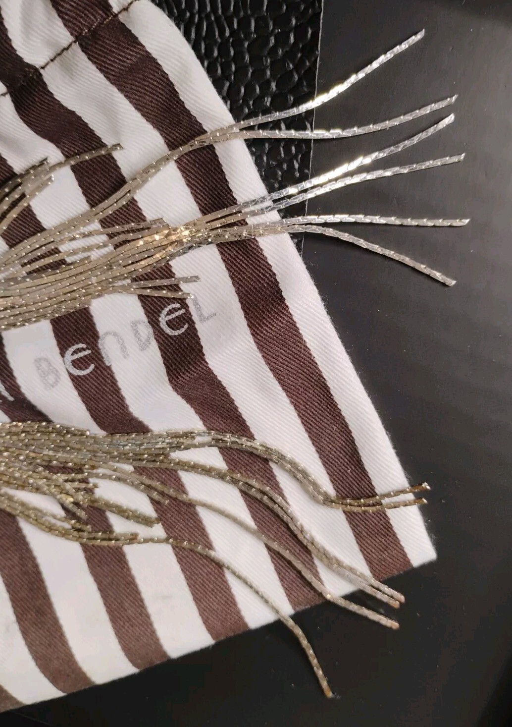 Designer HENRI BENDEL Dazzling 6″ Cascade Waterfall Silver Tone Earrings w/Bag!
