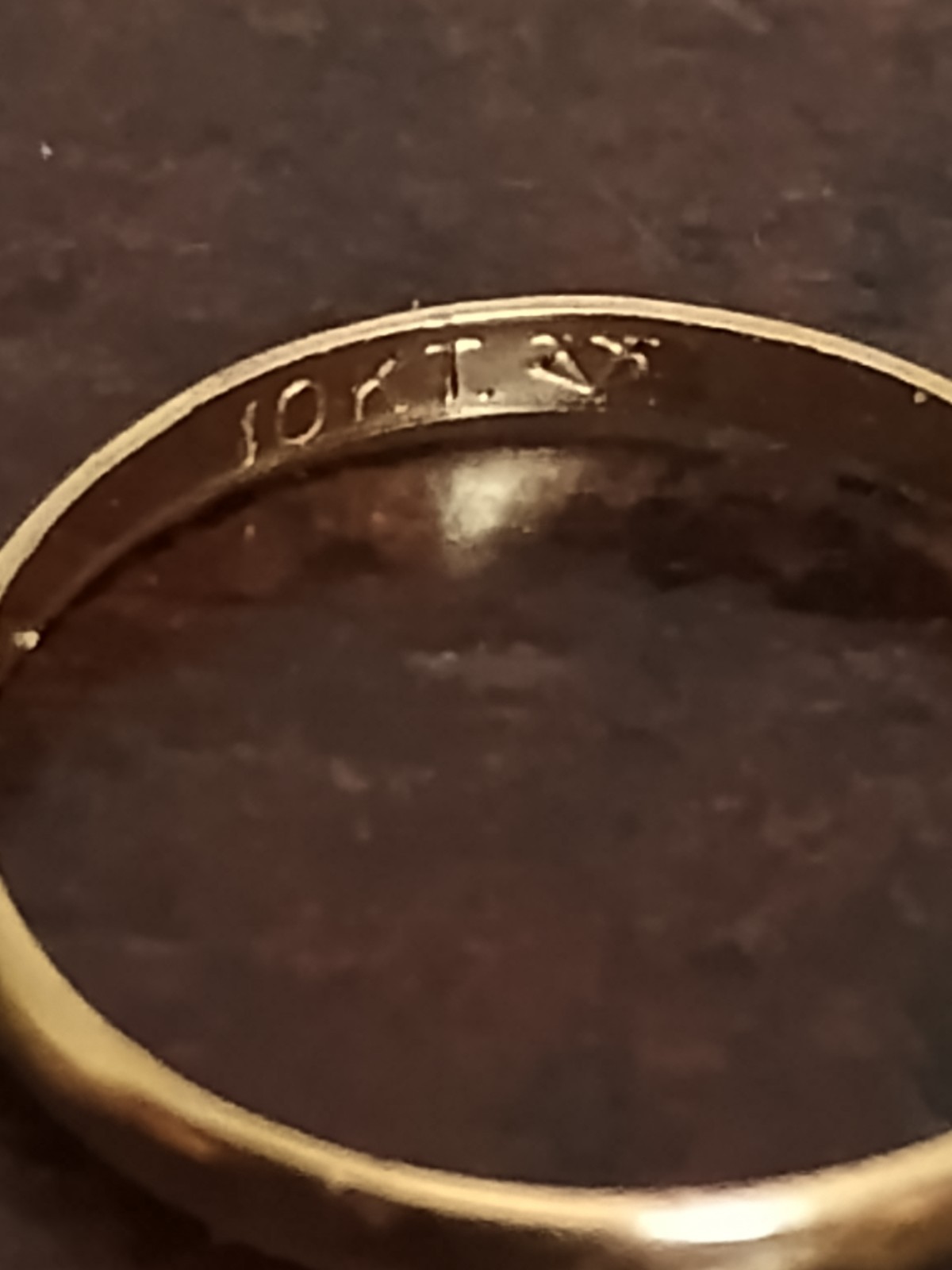 Vintage 10k Baby Gold Band Ring Can Be Worn On Chain As Pendant / Charm as well