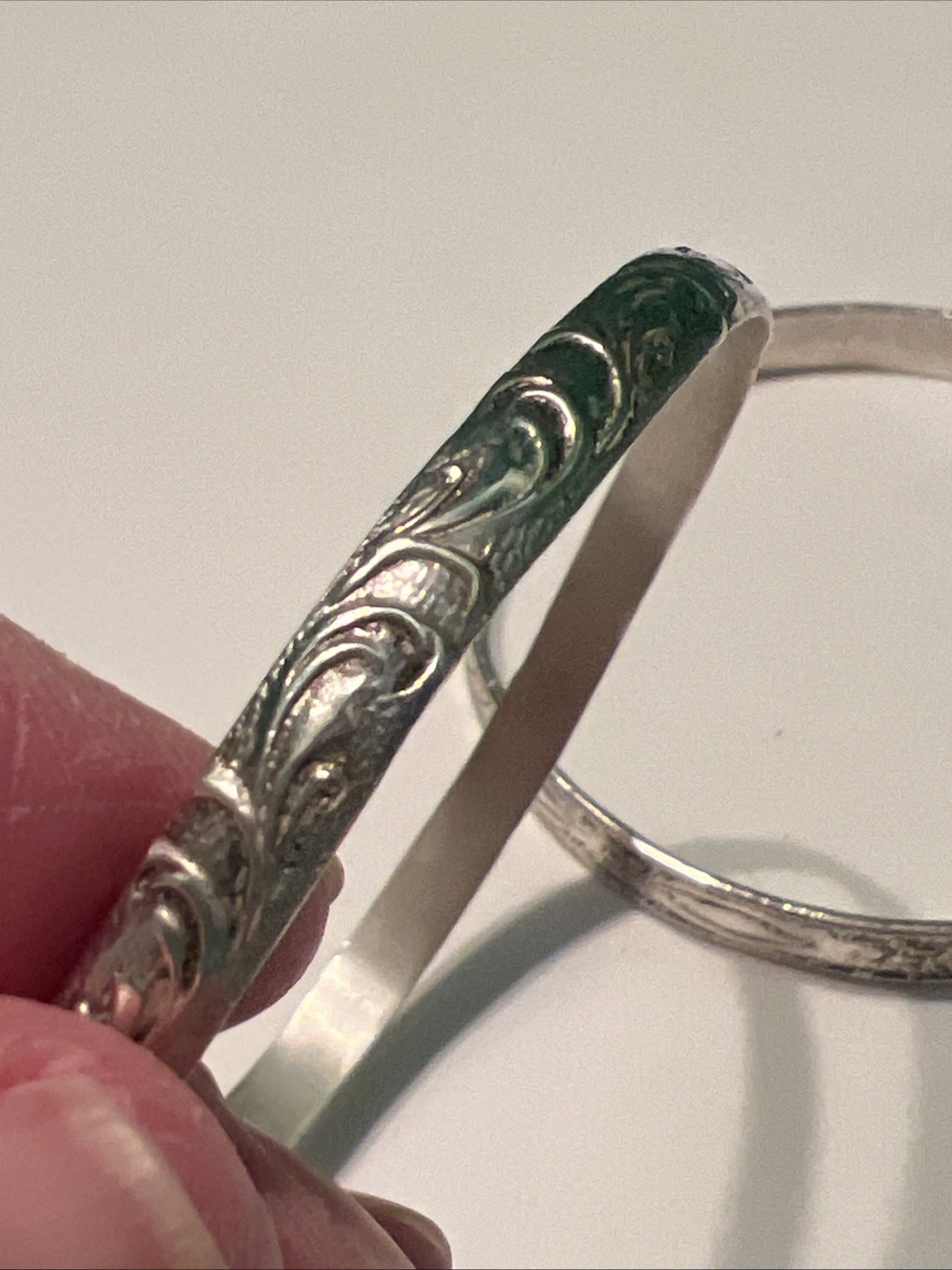 vintage Sterling Silver Mexico bracelet Set Of 2. Approximately Size 7.75