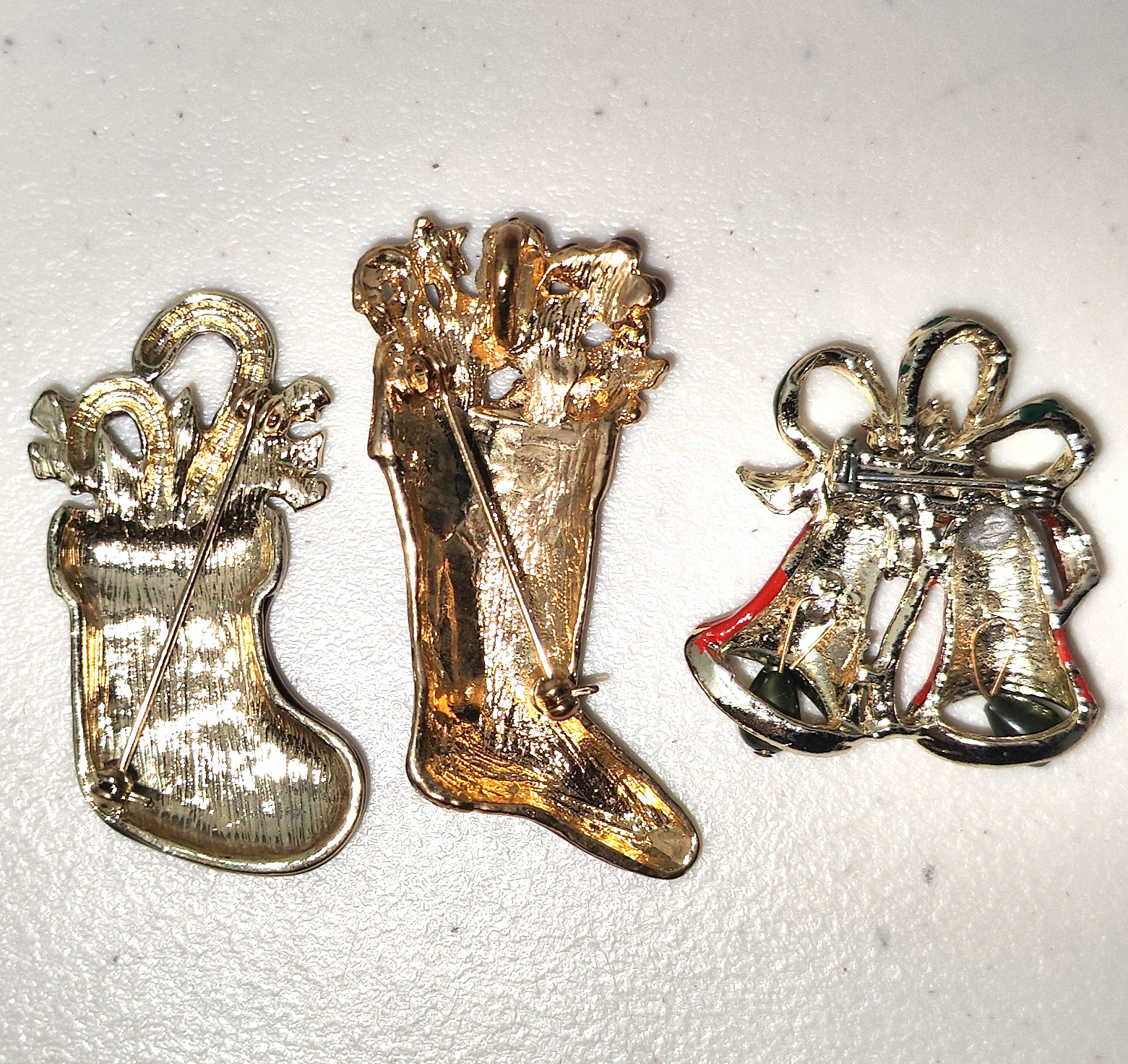 6 VTG Holiday Pins Brooches Hallmark Snow Buddies Drummer Boy Soldier Rhinestone