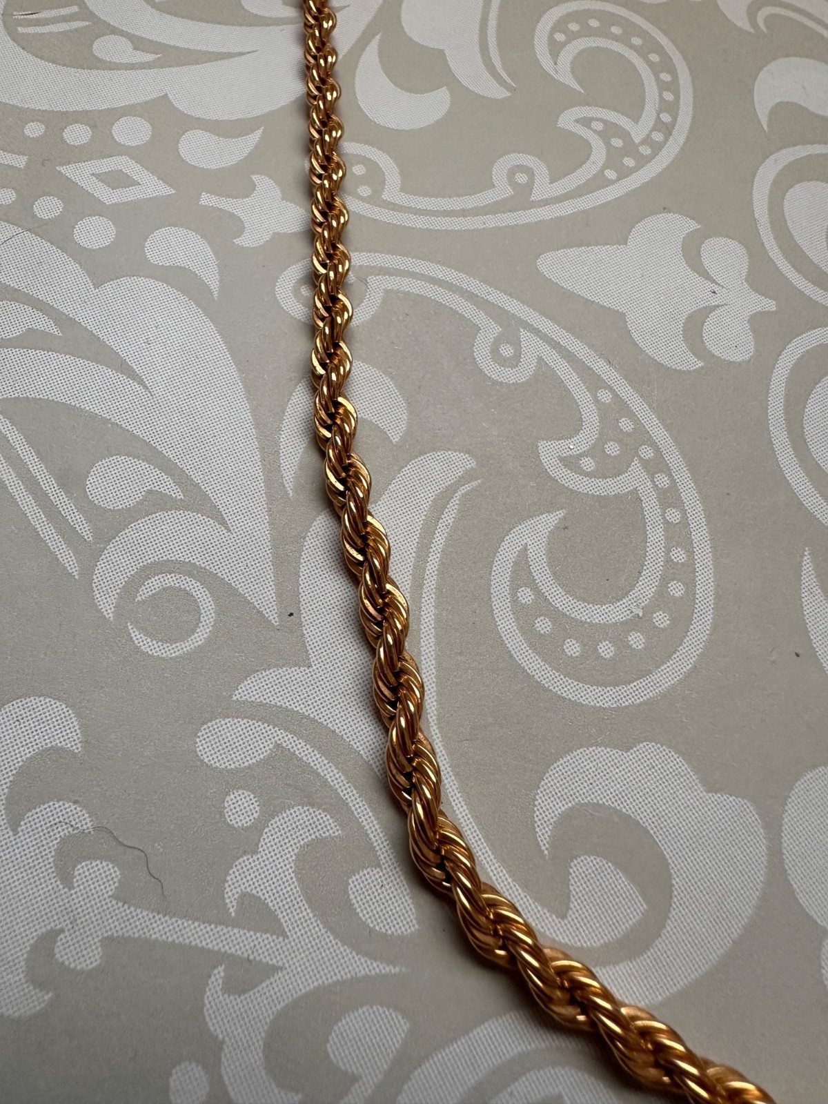 Vintage Monet Goldtone Rope Chain Necklace 20″ Lobster Claw Clasp