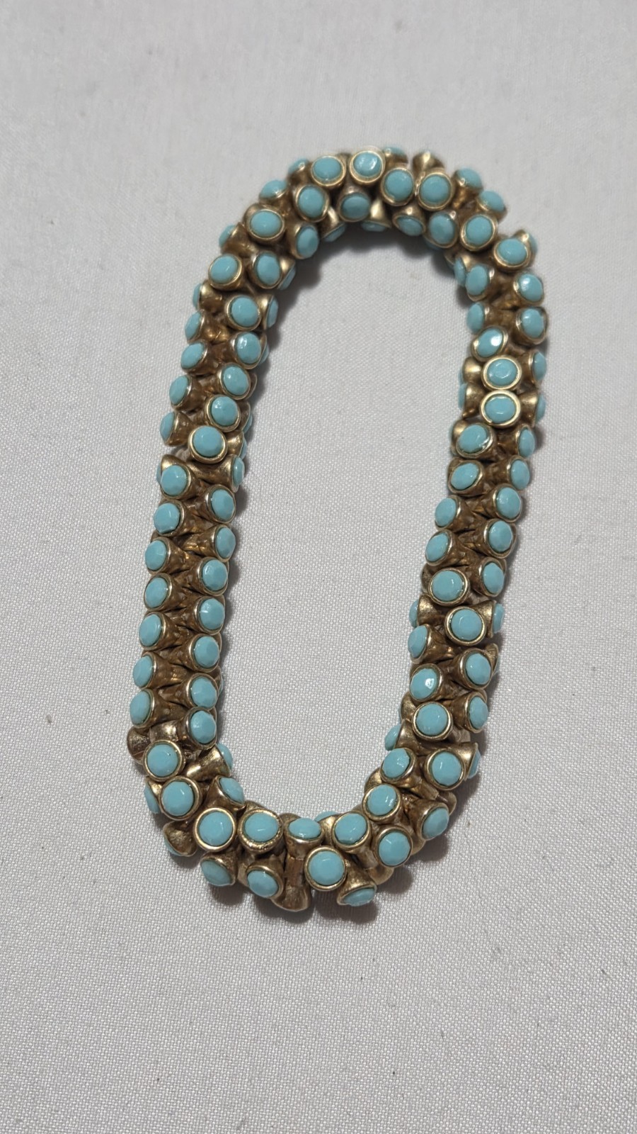 Vintage, Stella & Dot, Turquoise Accented Stretch Bracelet (1057)