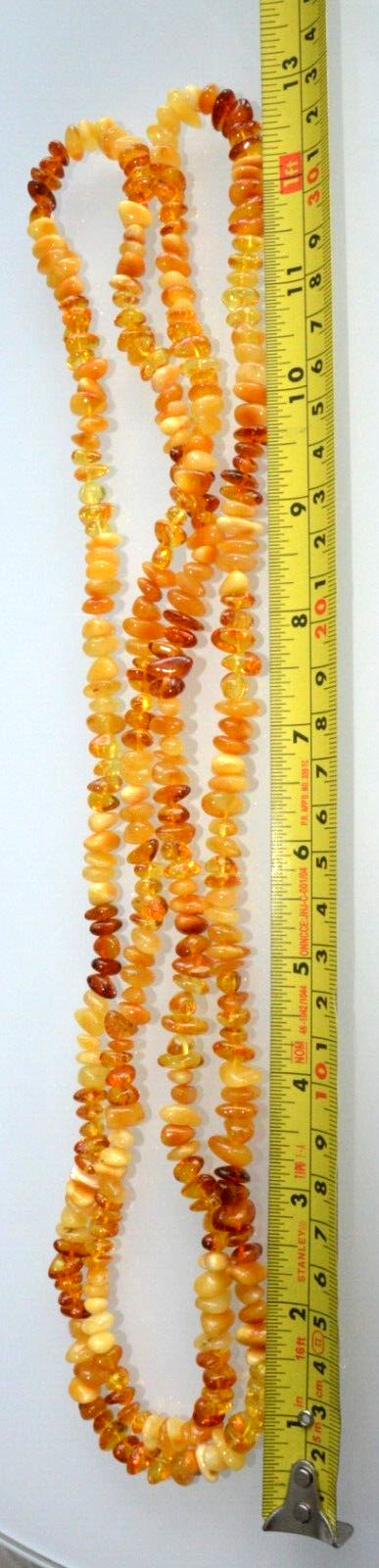 ✅135 cm=51gr RUSSIAN SOVIET BALTIC AMBER BEAD NECKLACE 琥珀 BRACELET STONE PENDANT