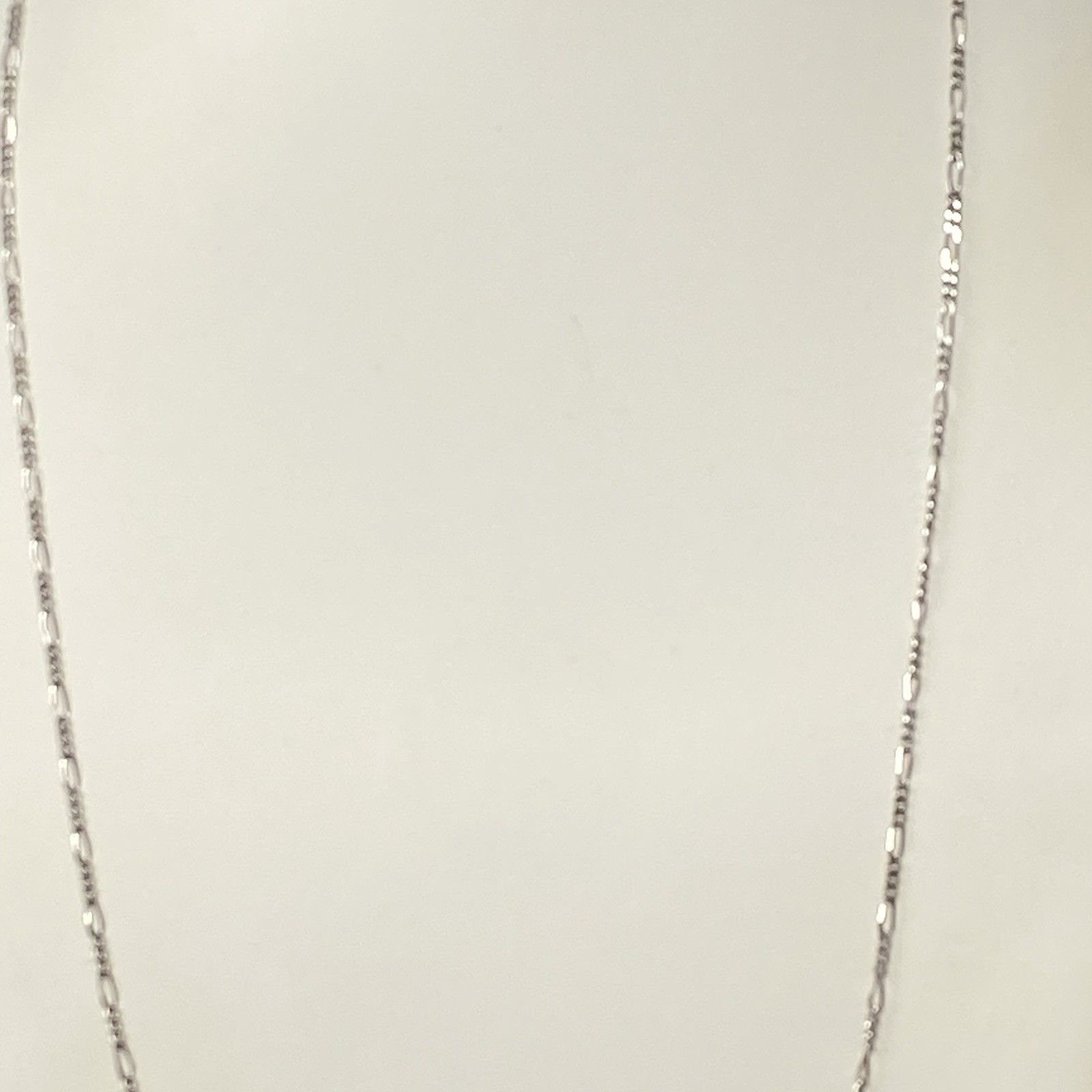 Monet Chain Necklace Figaro Links Silver Tone Long Sister Clasp Signed Retro 30″