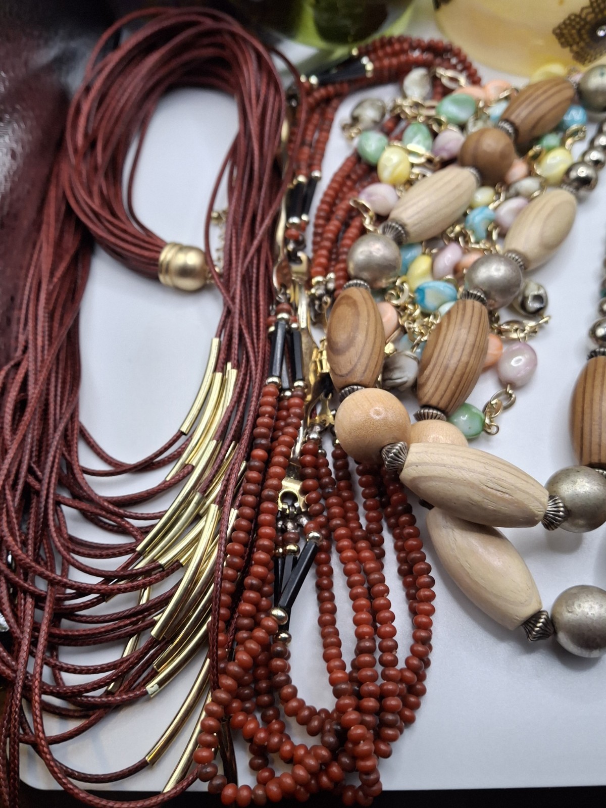 Costume Fashion Funky Retro Multicolor Wearable Mixed Materials Bead Jewelry Lot