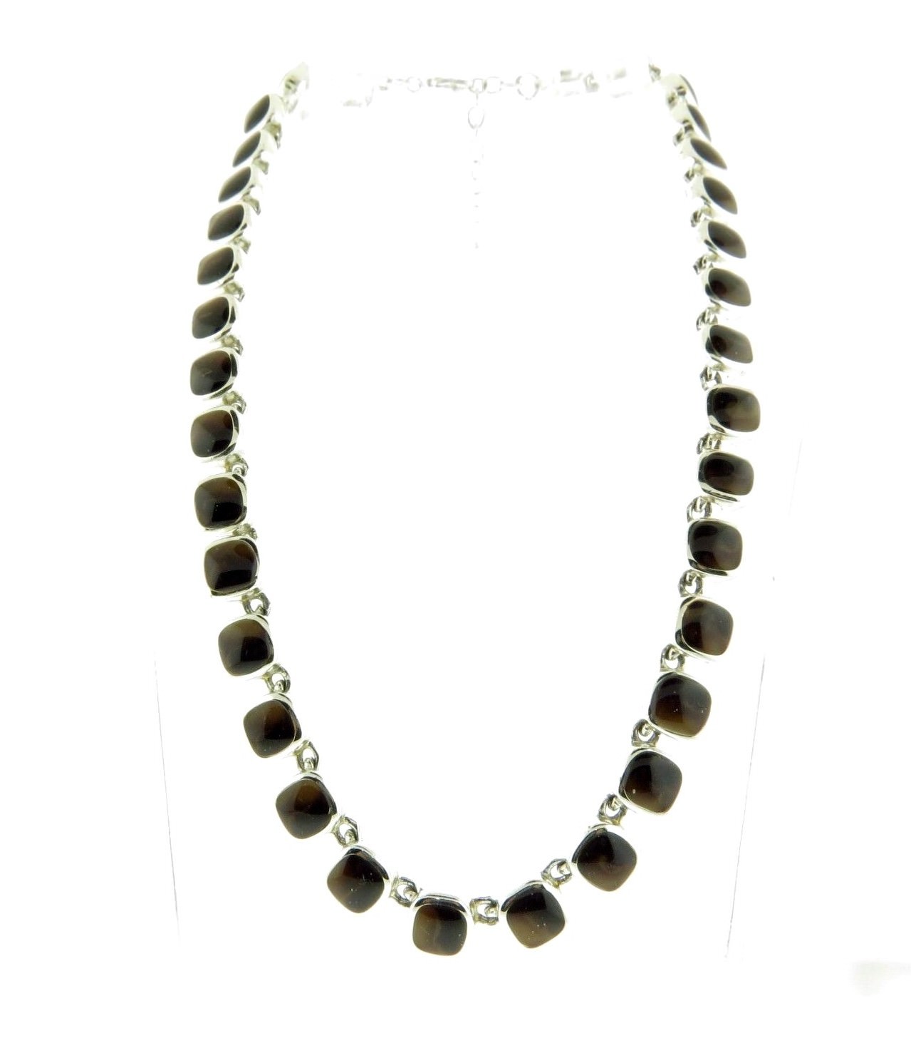 Anne Klein Enamel Necklace Choker 8 mm 16-17.5″